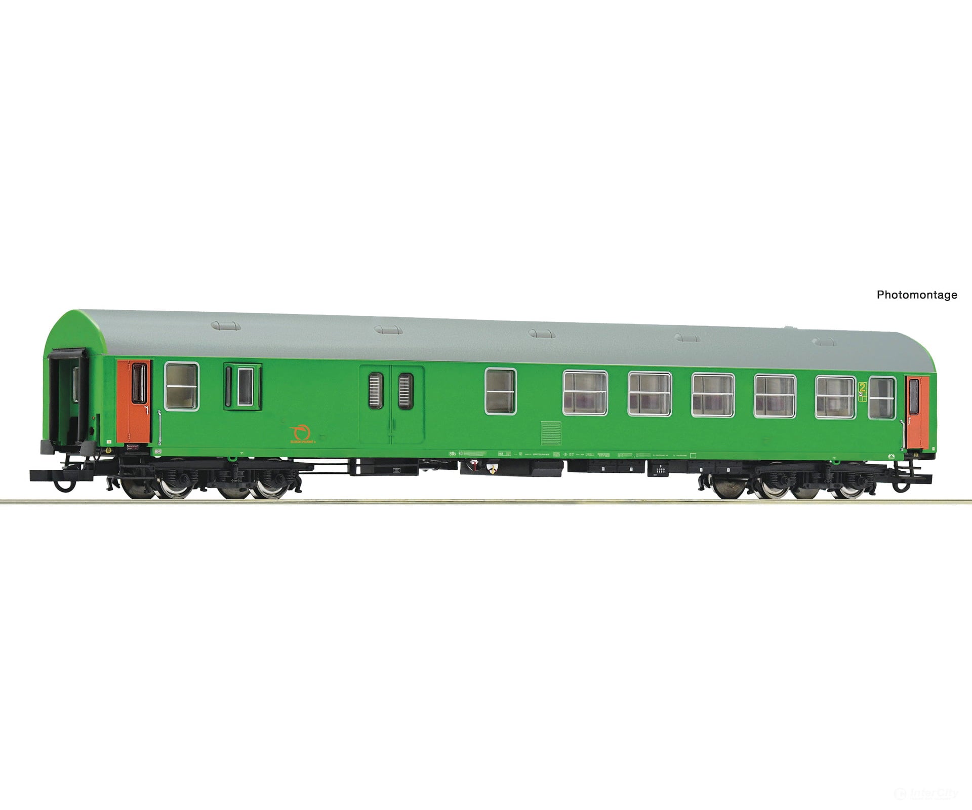Roco 6200233 HO 2nd class passenger coach/luggage compartment ZSSK European Passenger Cars