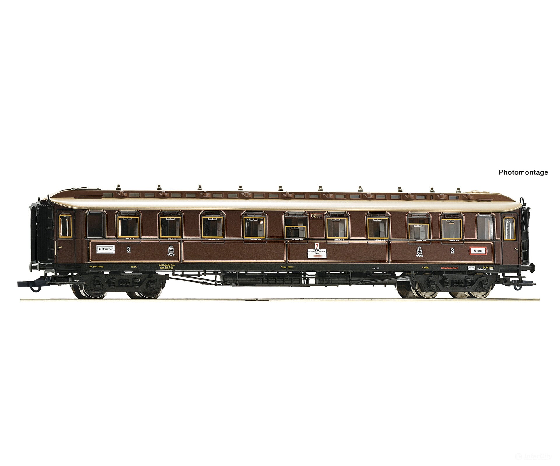 Roco 6200238 HO 3rd class express train coach K.P.E.V. European Passenger Cars