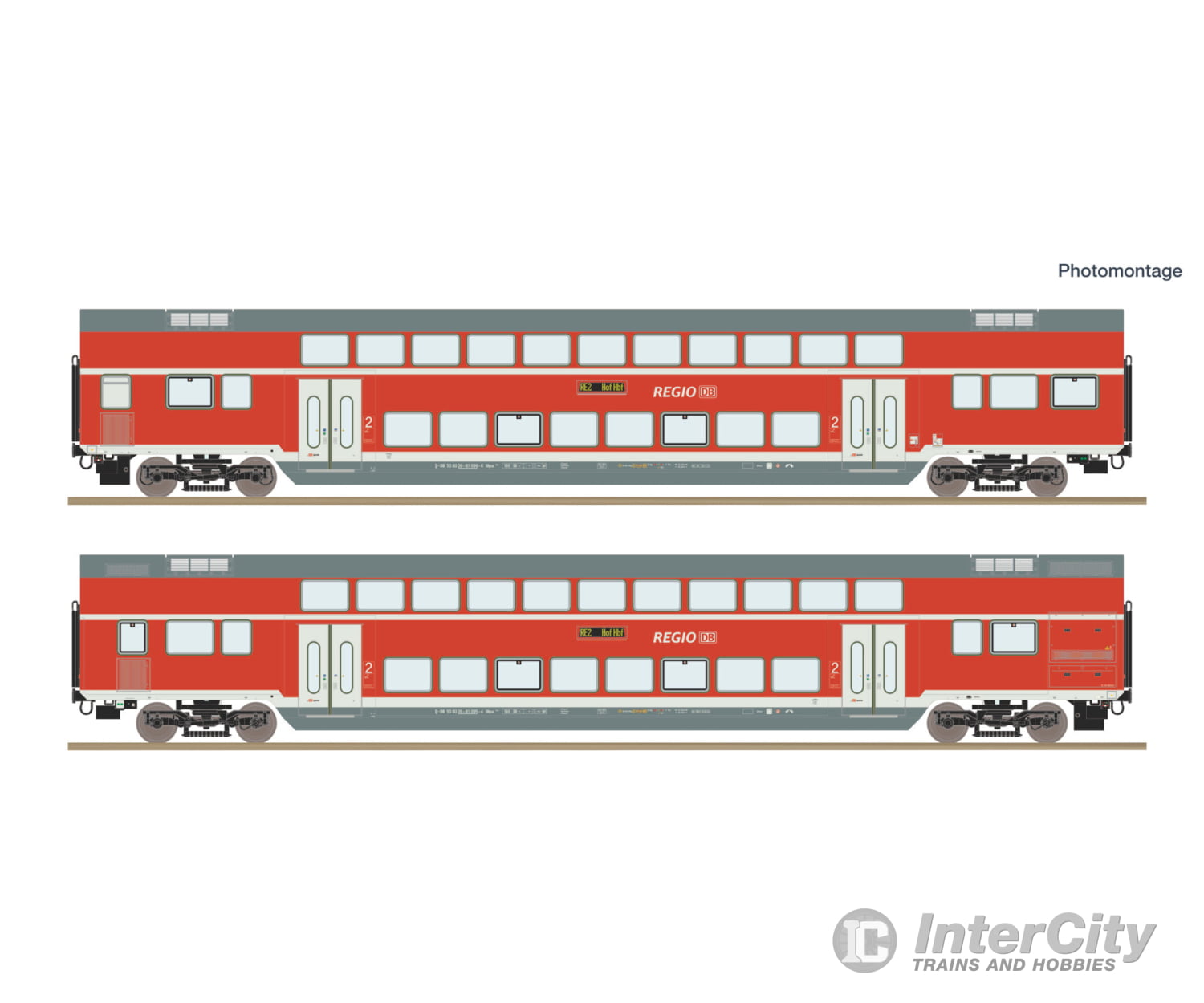 Roco 6200249 HO 2 piece set: Double-deck coaches DB AG European Passenger Cars