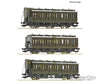 Roco 6200254 HO 3 piece set: Coaches DRG European Passenger Cars