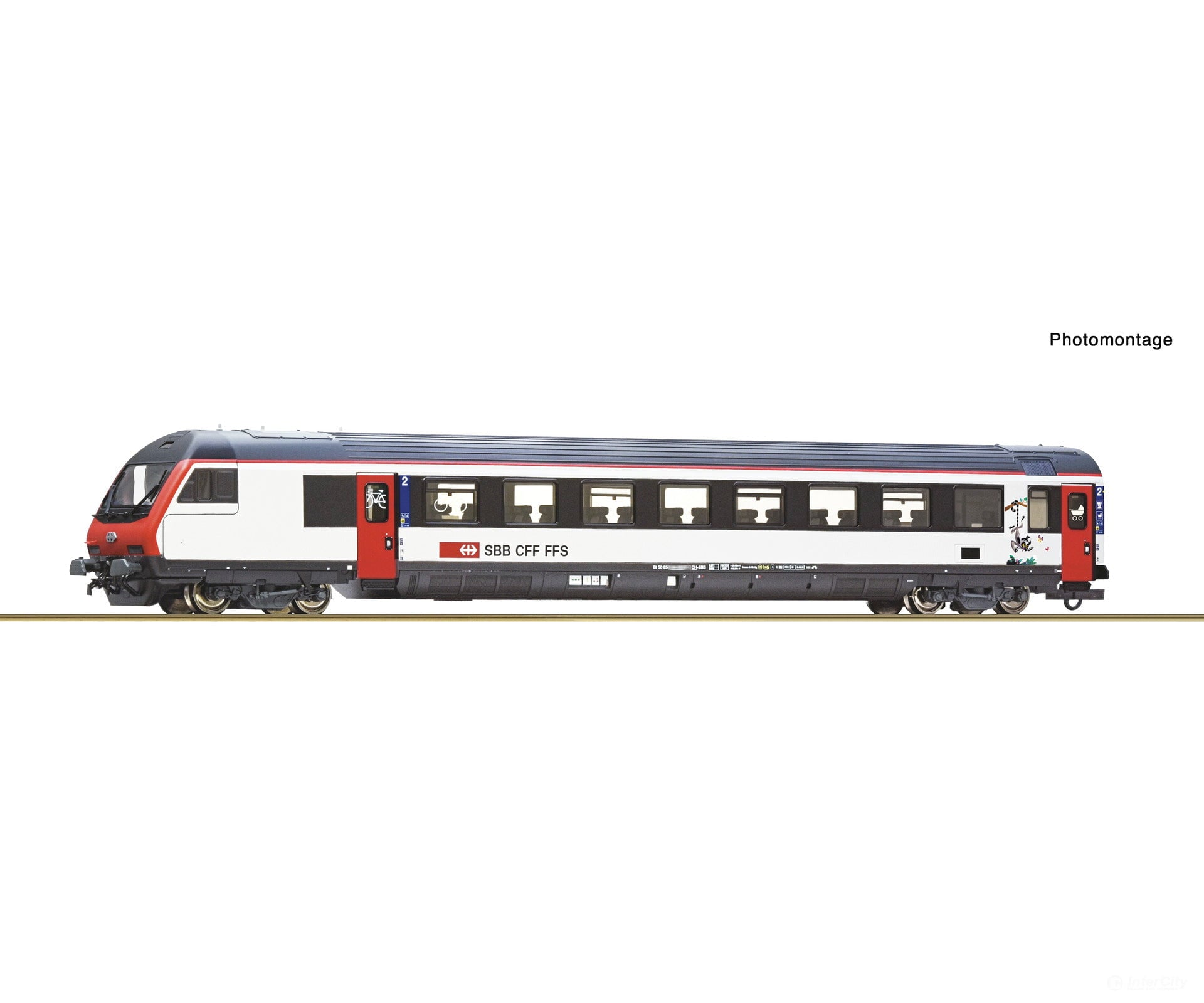 Roco 6210199 HO 2nd class control cab coach for EW-IV push-pull trains SBB European Passenger Cars