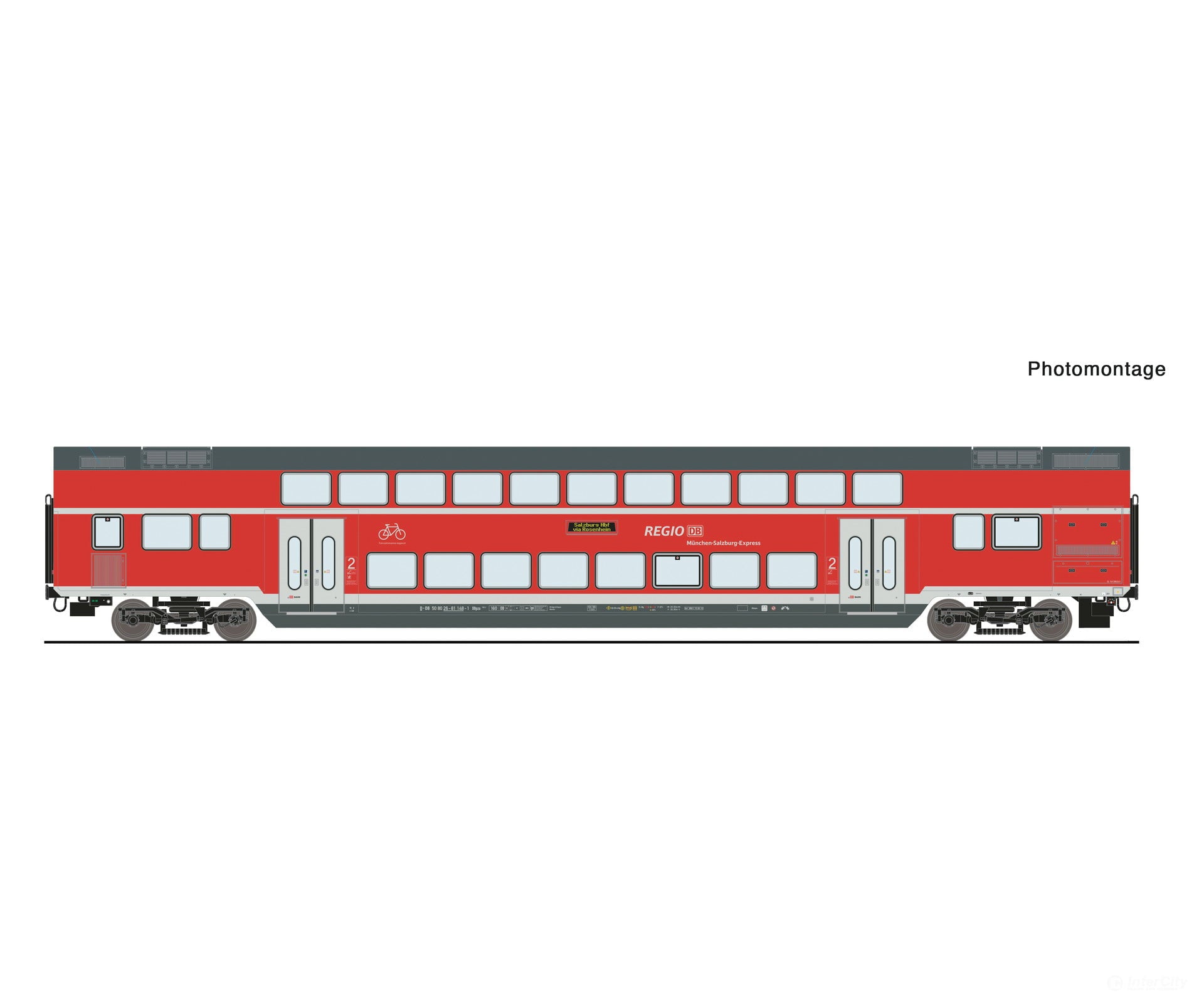 Roco 6220146 Ho 2Nd Class Double-Deck Coach Db Ag European Passenger Cars