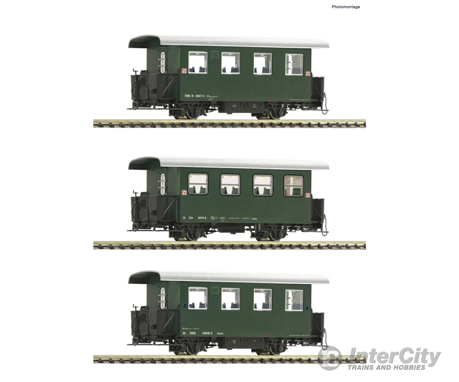 Roco 6240001 Hoe 3-Piece Set: Narrow Gauge Coaches Öbb Era 4 5 European Passenger Cars