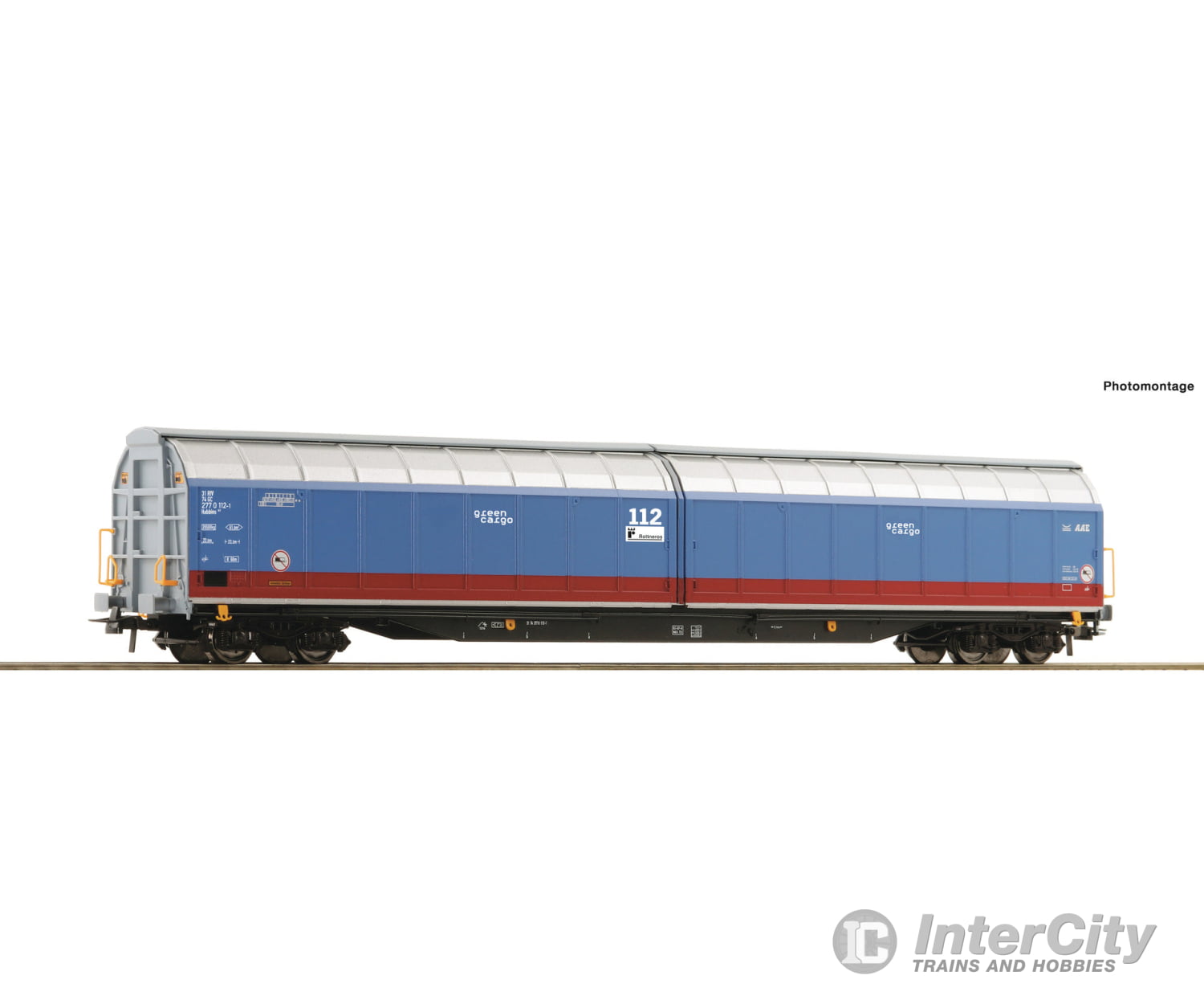 Roco 6600001 Ho Sliding-Wall Wagon Green Cargo Era 6 European Freight Cars