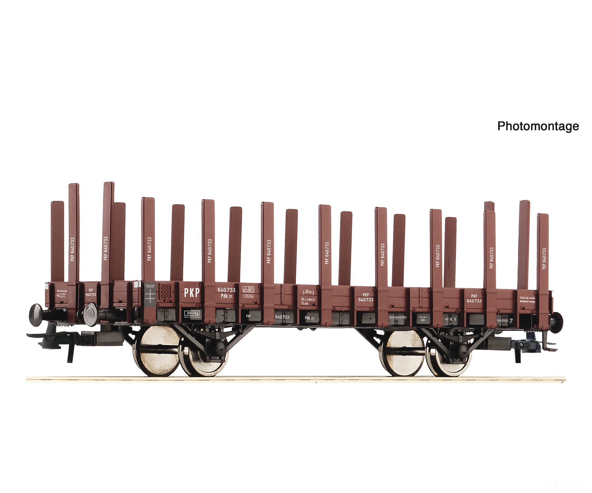 Roco 6600148 Ho Stake Wagon Pkp European Freight Cars