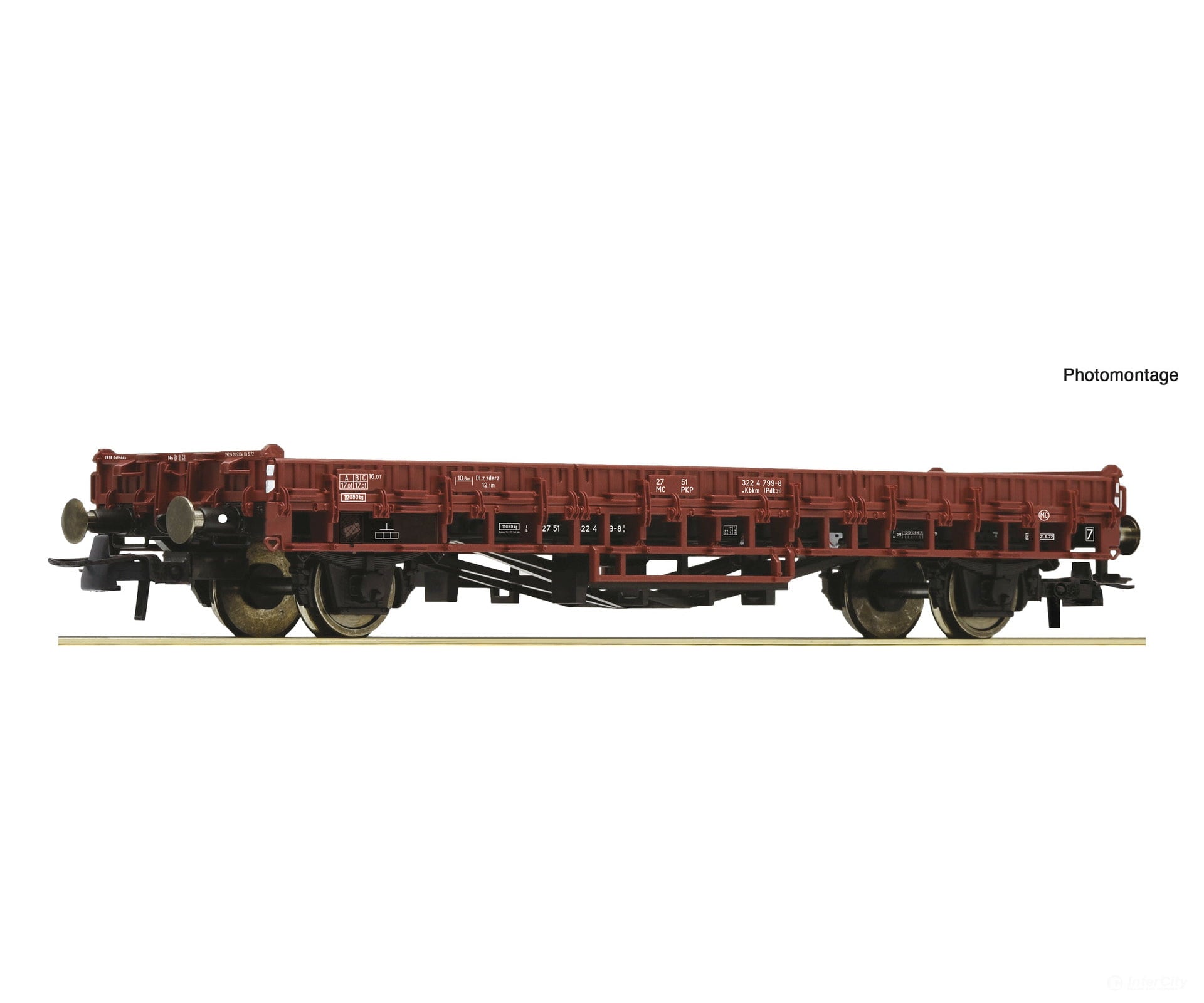 Roco 6600149 Ho Low Side Wagon Pkp European Freight Cars