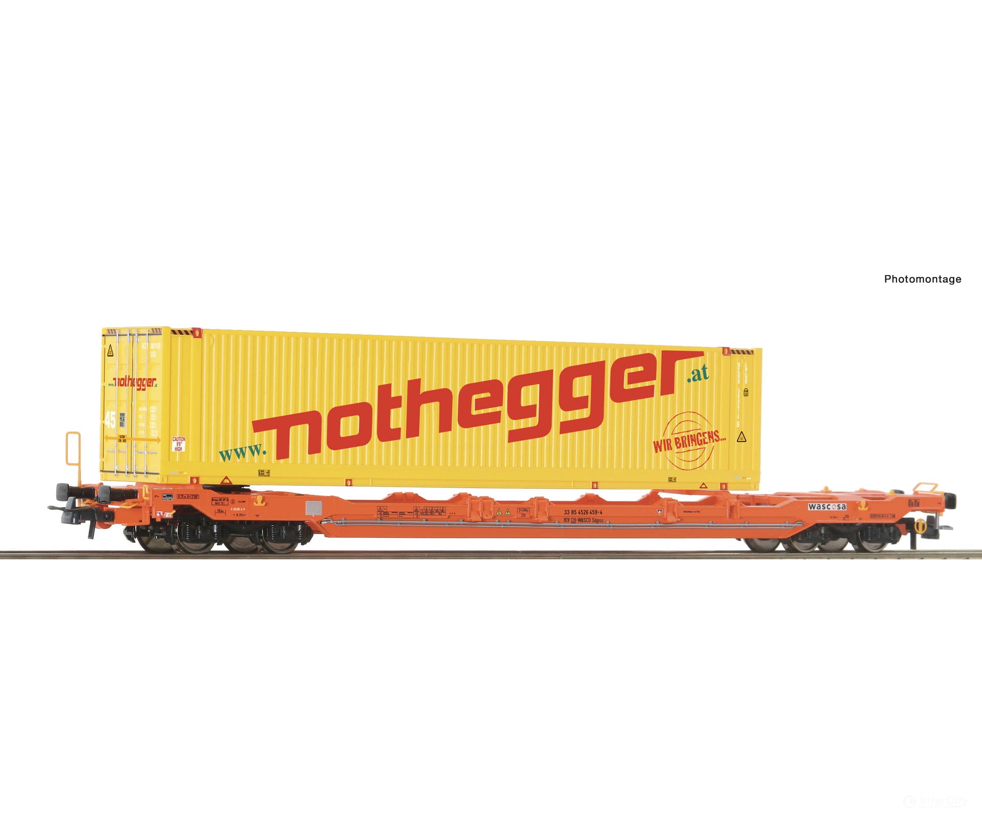 Roco 6600178 HO Pocket wagon T5 Wascosa European Freight Cars
