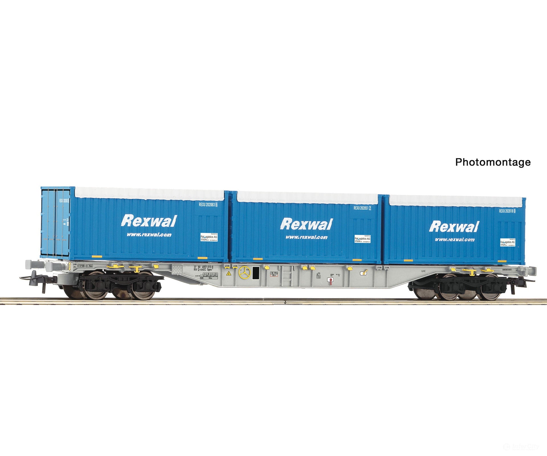 Roco 6600234 HO Container carrier wagon AAE European Freight Cars