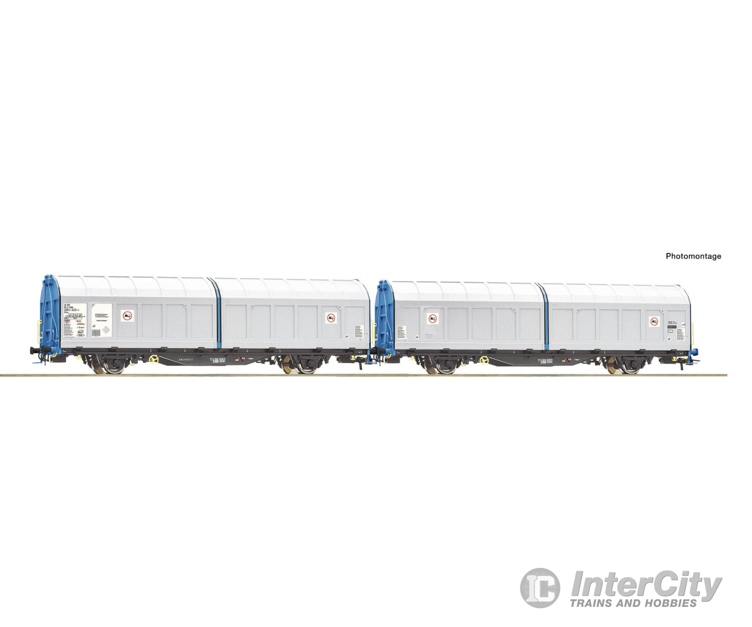 Roco 6600276 HO Double unit sliding wall wagon Transwaggon European Freight Cars