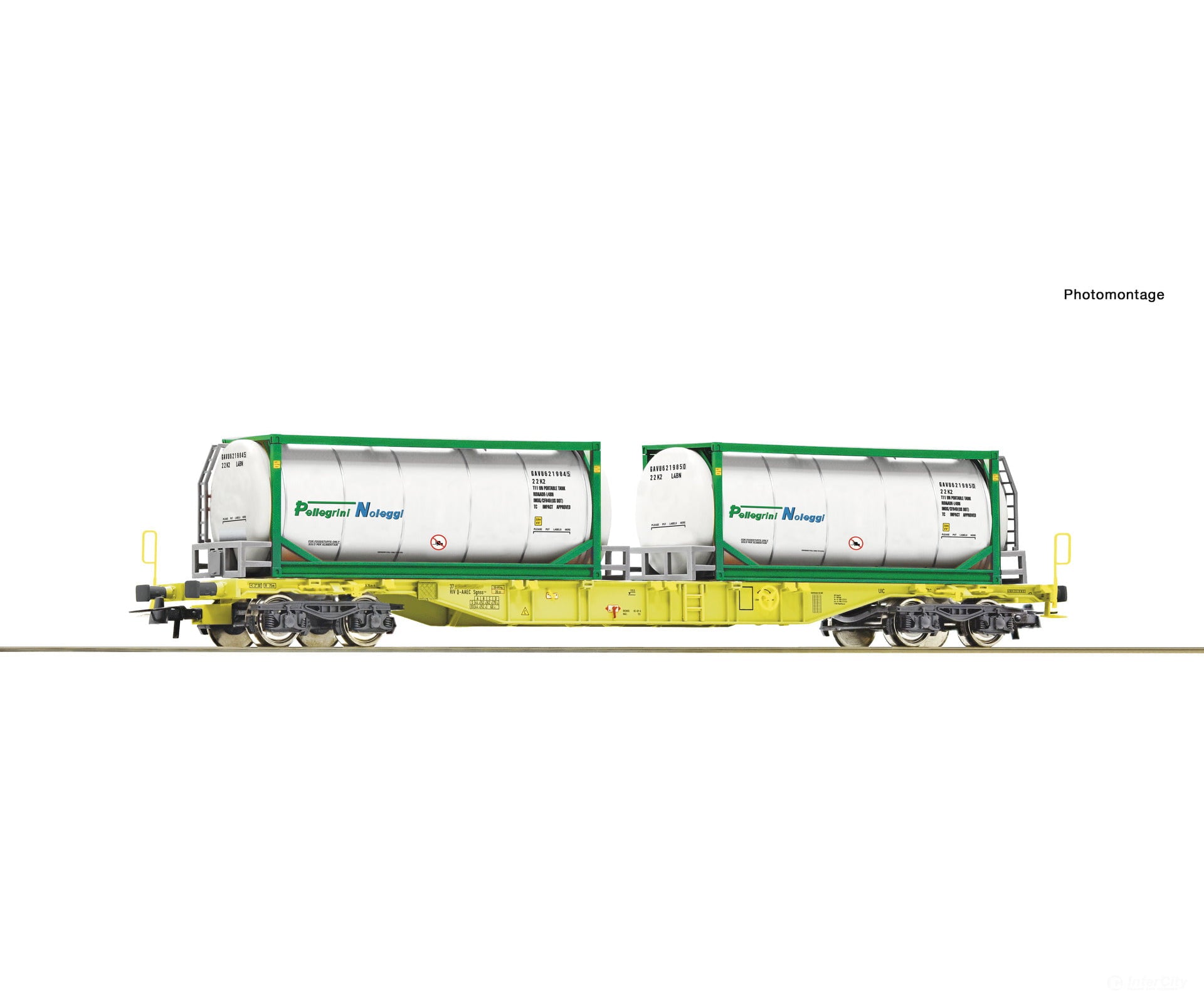 Roco 6600279 HO Container carrier wagon GATX European Freight Cars