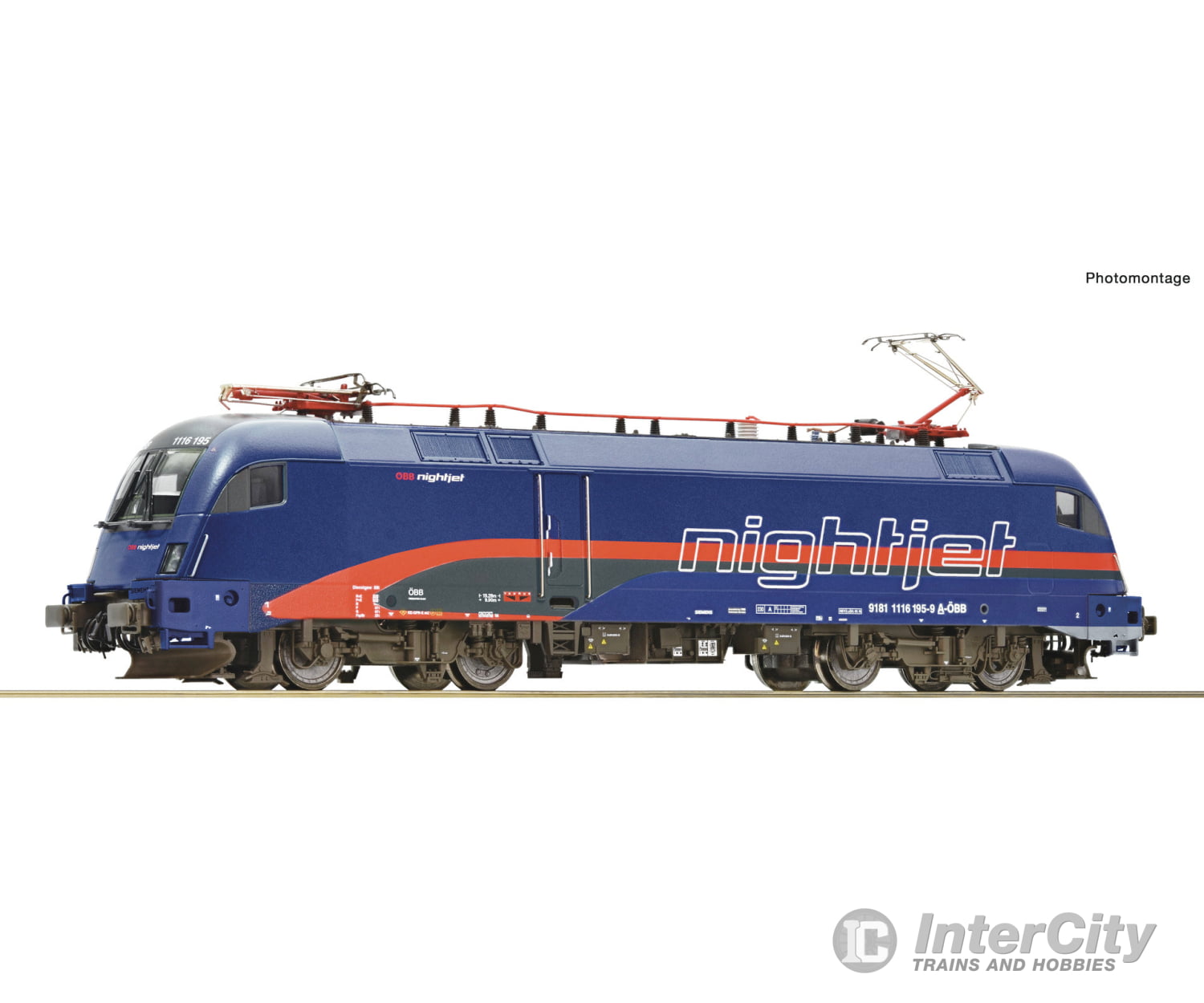 Roco 70495 HO Electric locomotive 1116 195-9 “Nightjet”, ÖBB , Era 6 (DC)