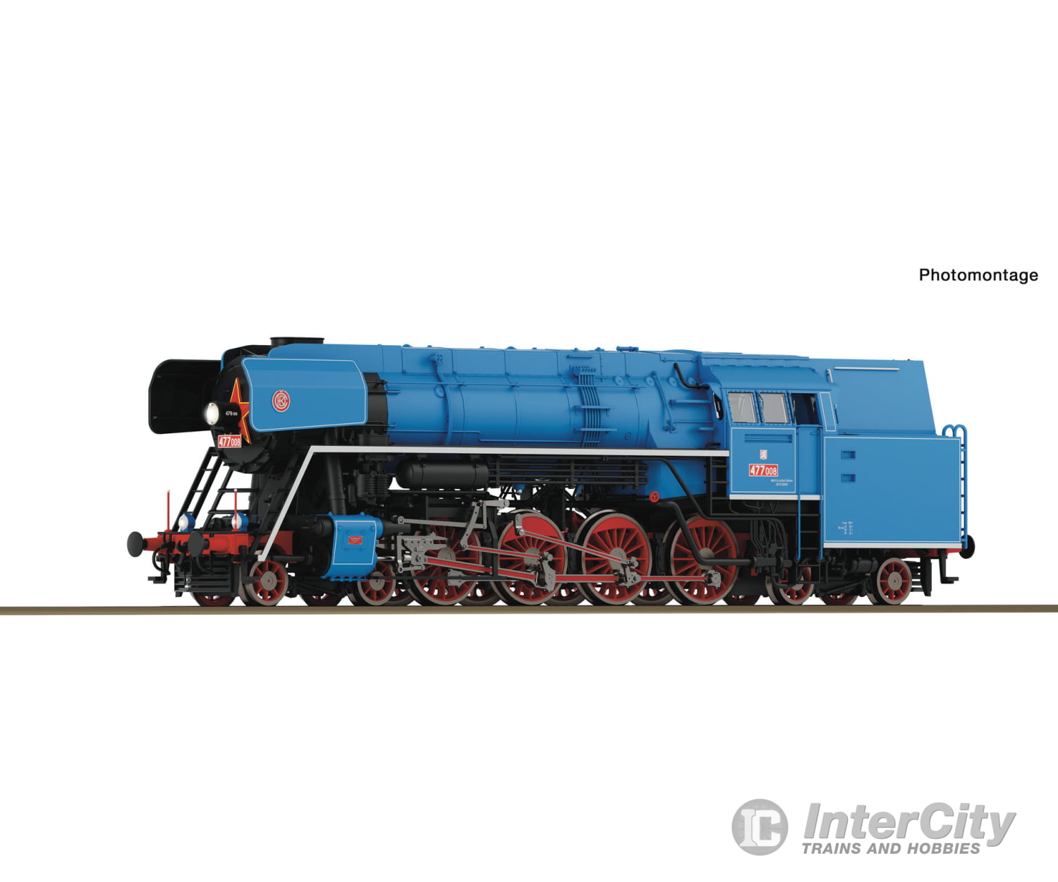 Roco 7100033 HO Steam locomotive 477 008 CSD DC Analog European Locomotives
