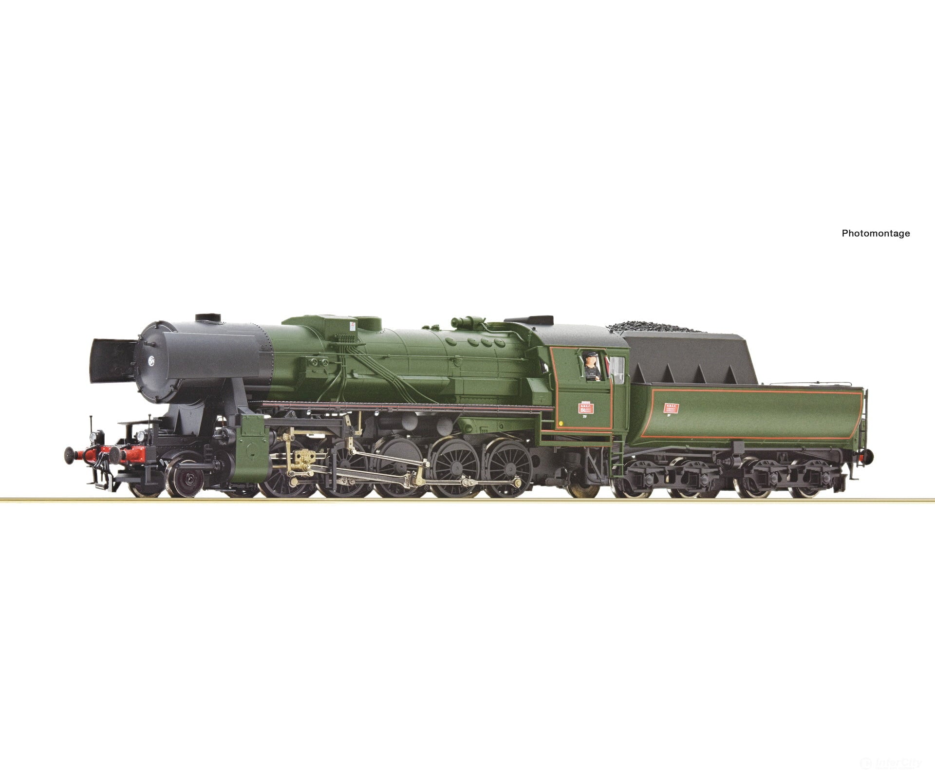 Roco 7100038 HO Steam locomotive 150.Y.16 SNCF DC Analog European Locomotives