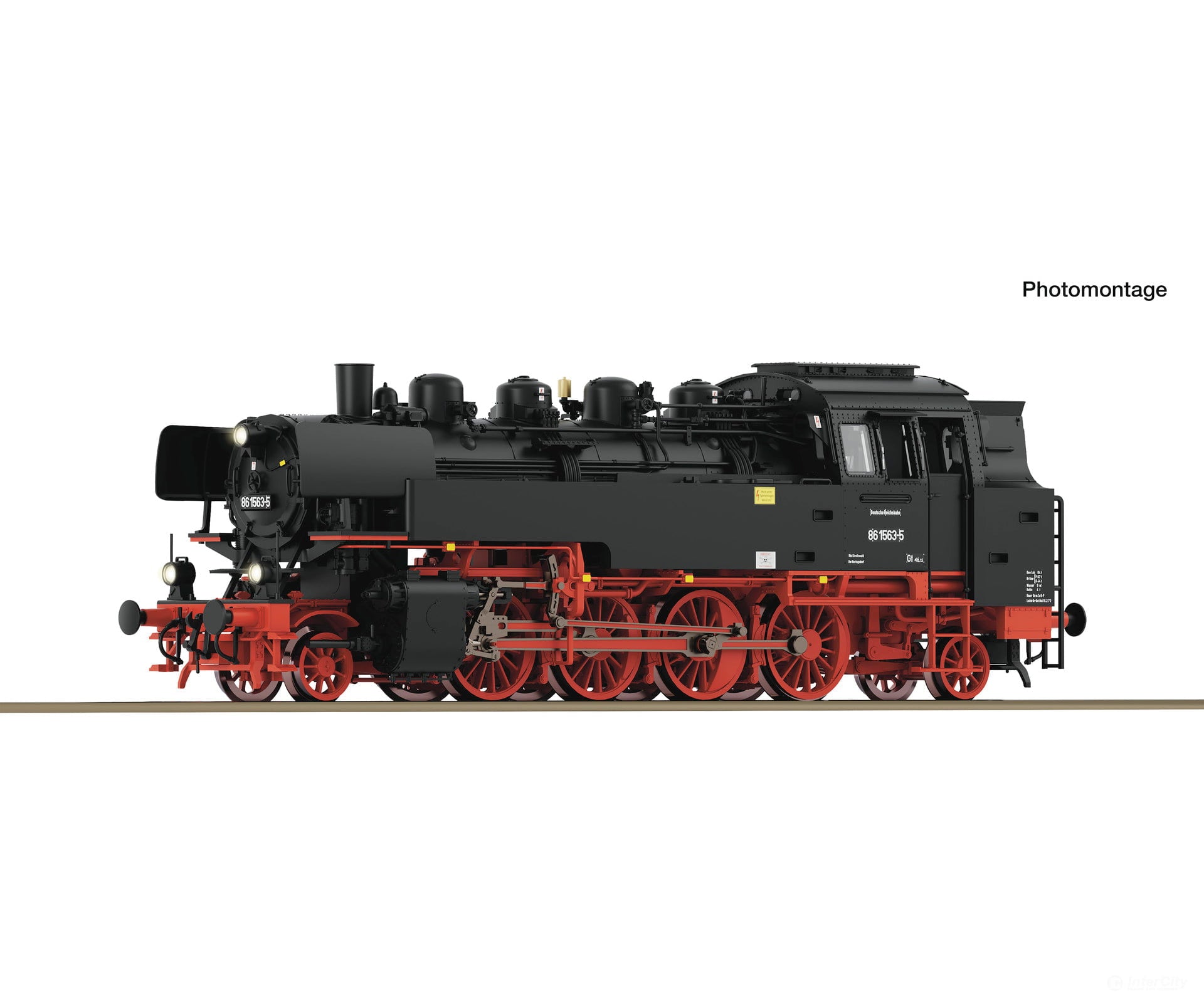 Roco 7110032 HO Steam locomotive 86 1563-5 DR DCC Digital Sound European Locomotives