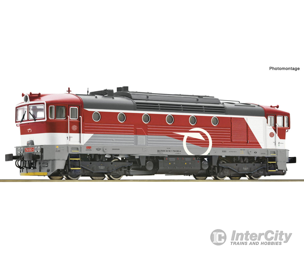 Roco 7300082 HO Diesel locomotive 754 083-4 ZSSK DC Analog European Locomotives
