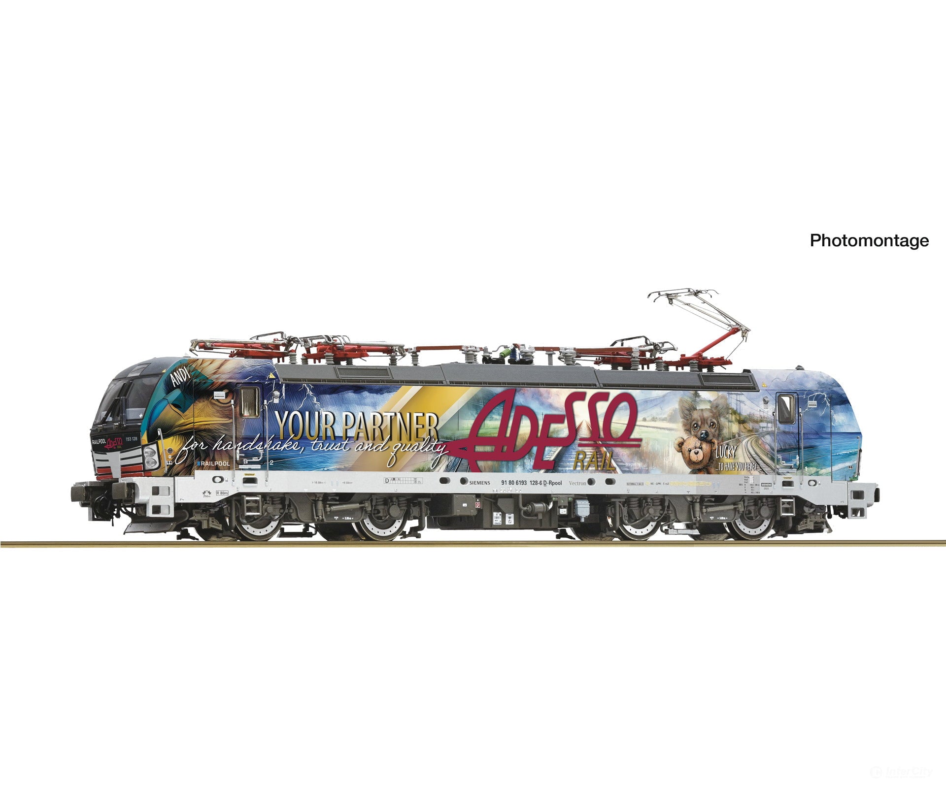 Roco 7500194 HO Electric locomotive 193 128-6 Railpool DC Analog European Locomotives
