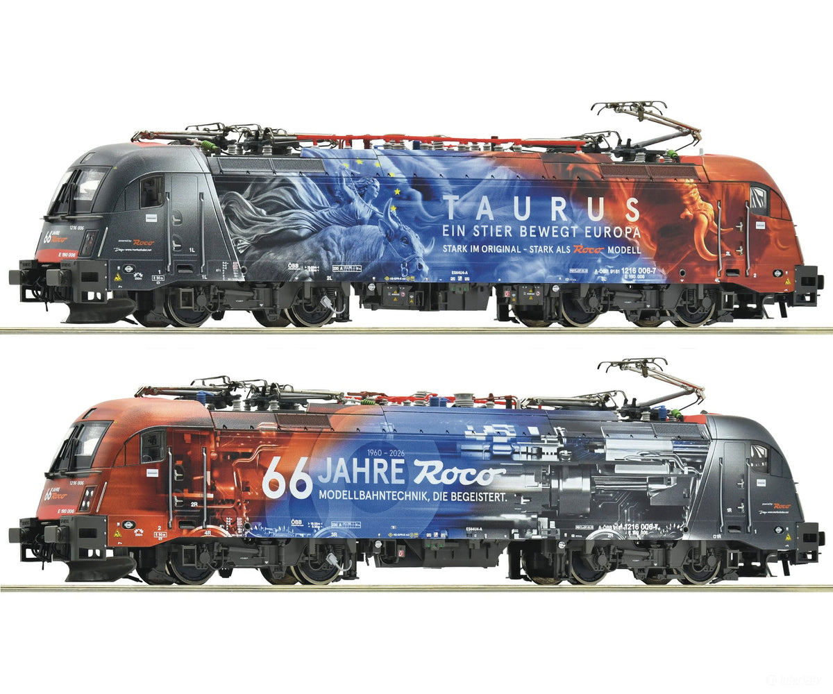 Roco 7510103 HO Electric locomotive 1216 006-7 ’66 Years of ROCO’ ÖBB DCC Digital Sound - European Locomotives