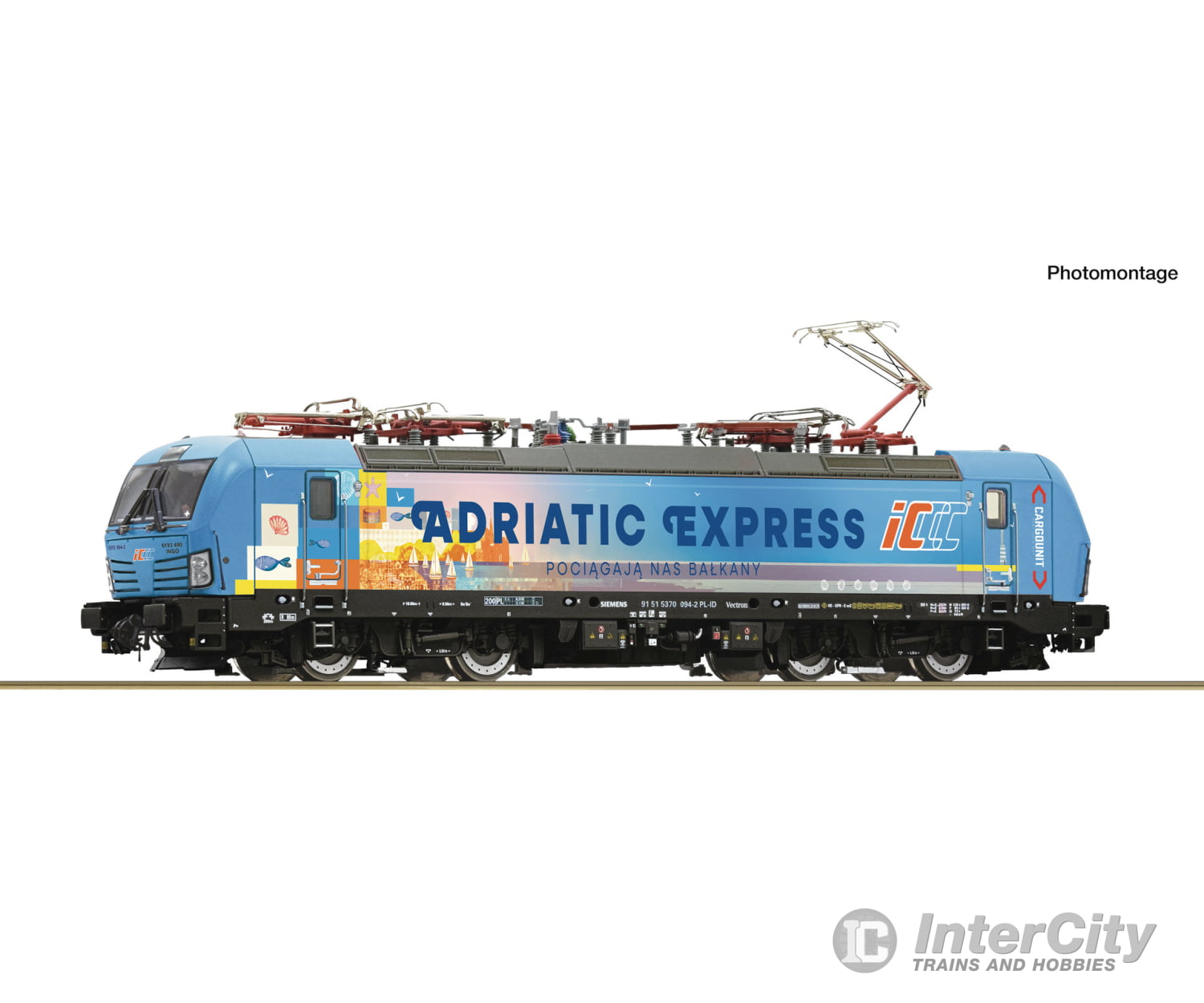 Roco 7510196 HO Electric locomotive 370 094-2 ’Adriatic Express’ PKP IC DCC Digital Sound European Locomotives