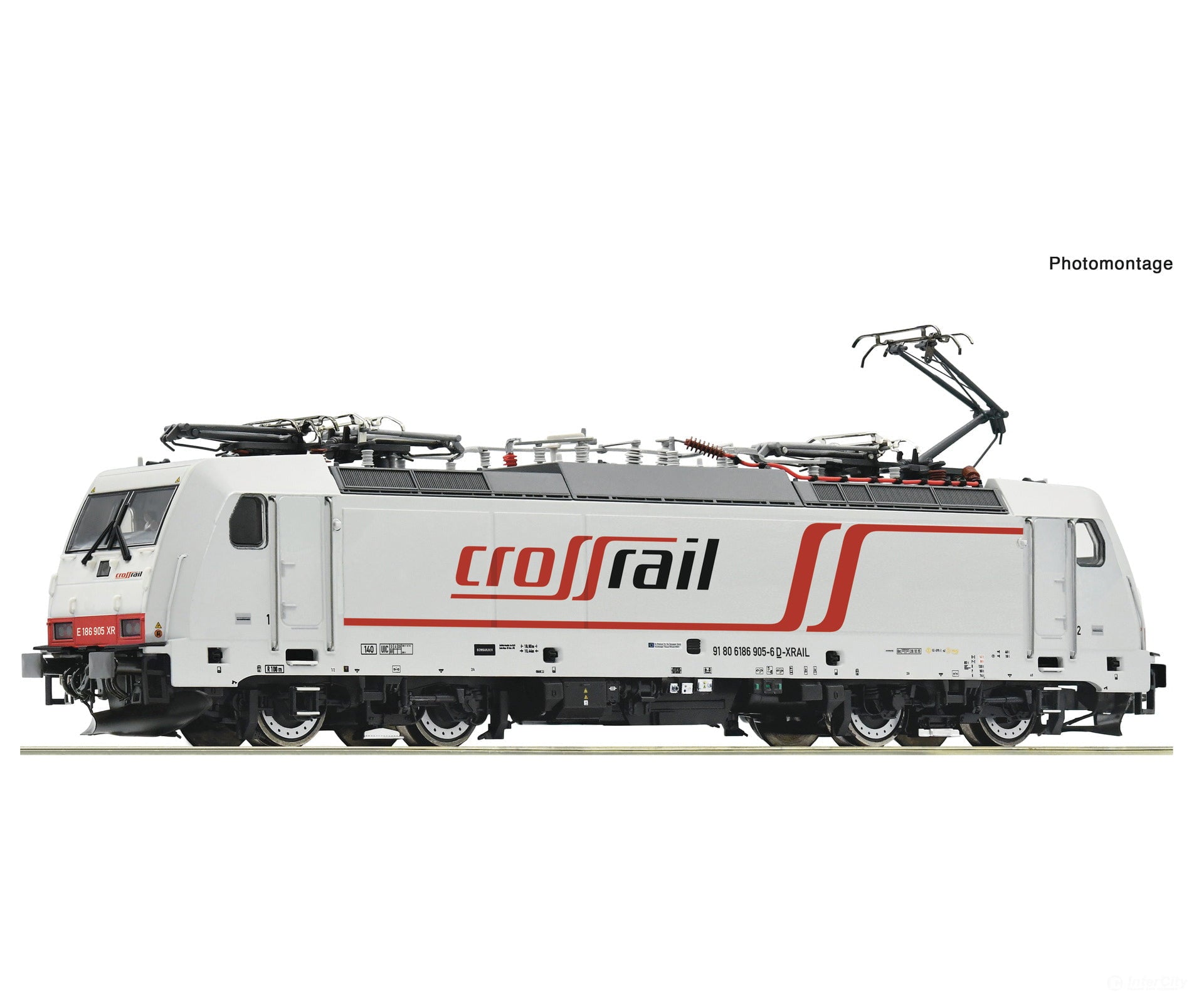 Roco 7520099 Ho Electric Locomotive 186 905-6 Crossrail Ac Digital Sound European Locomotives