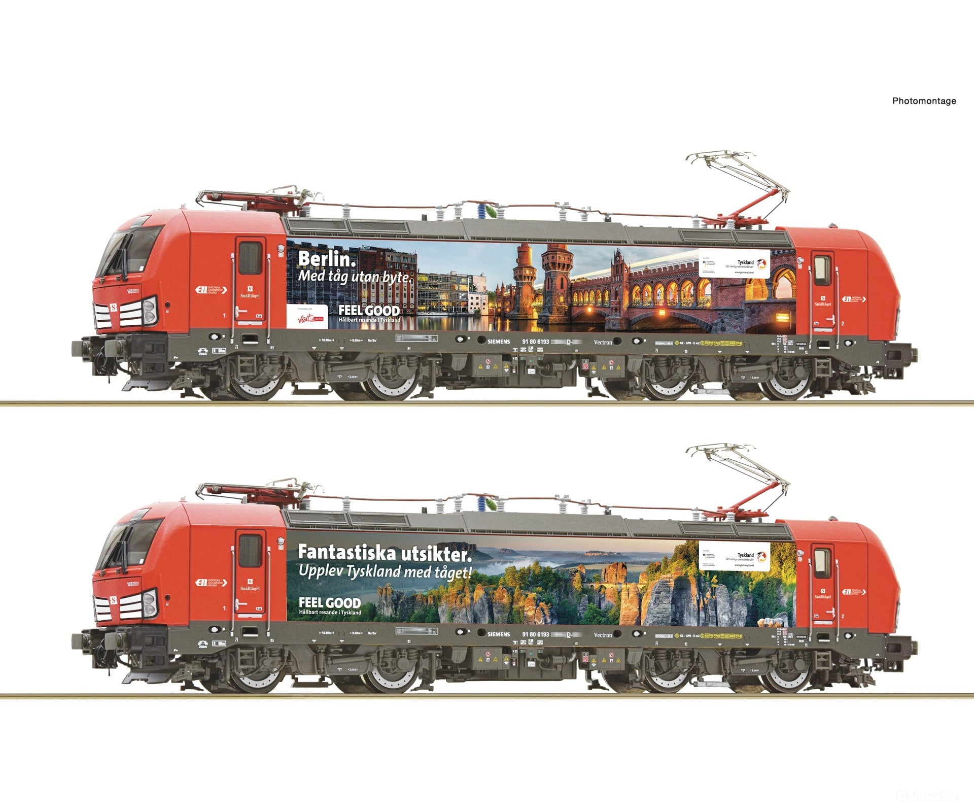 Roco 7520119 Ho Electric Locomotive 193 287-0 Snälltåget Ac Digital Sound European Locomotives