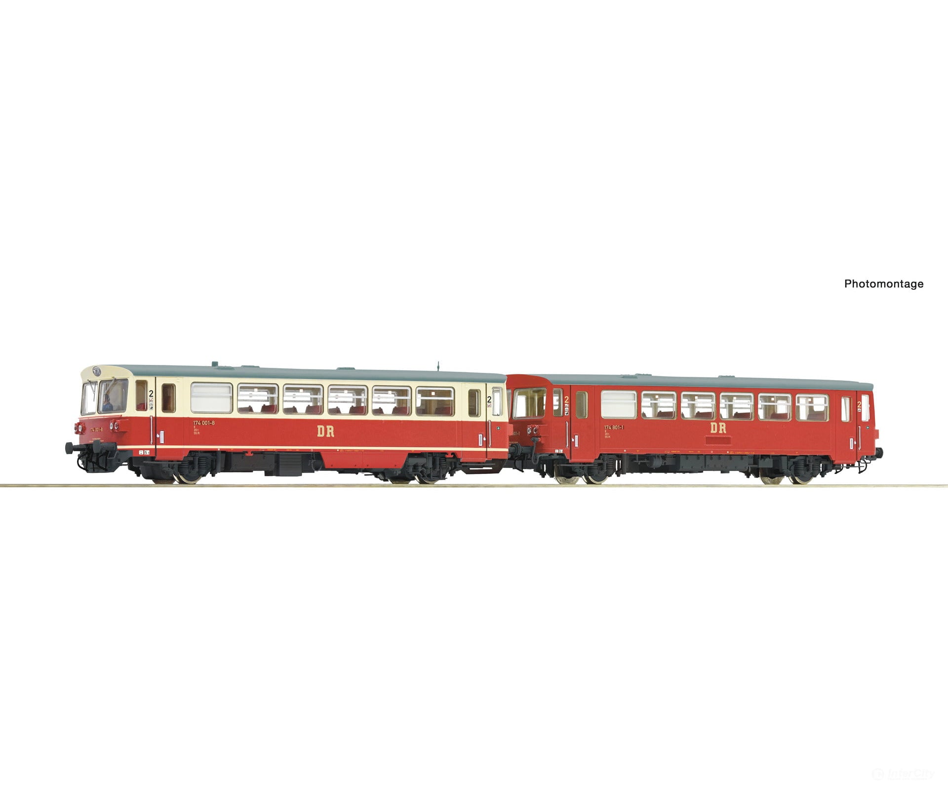 Roco 7710013 Ho Diesel Railcar 174 001-8 With Trailer Dr European Locomotives