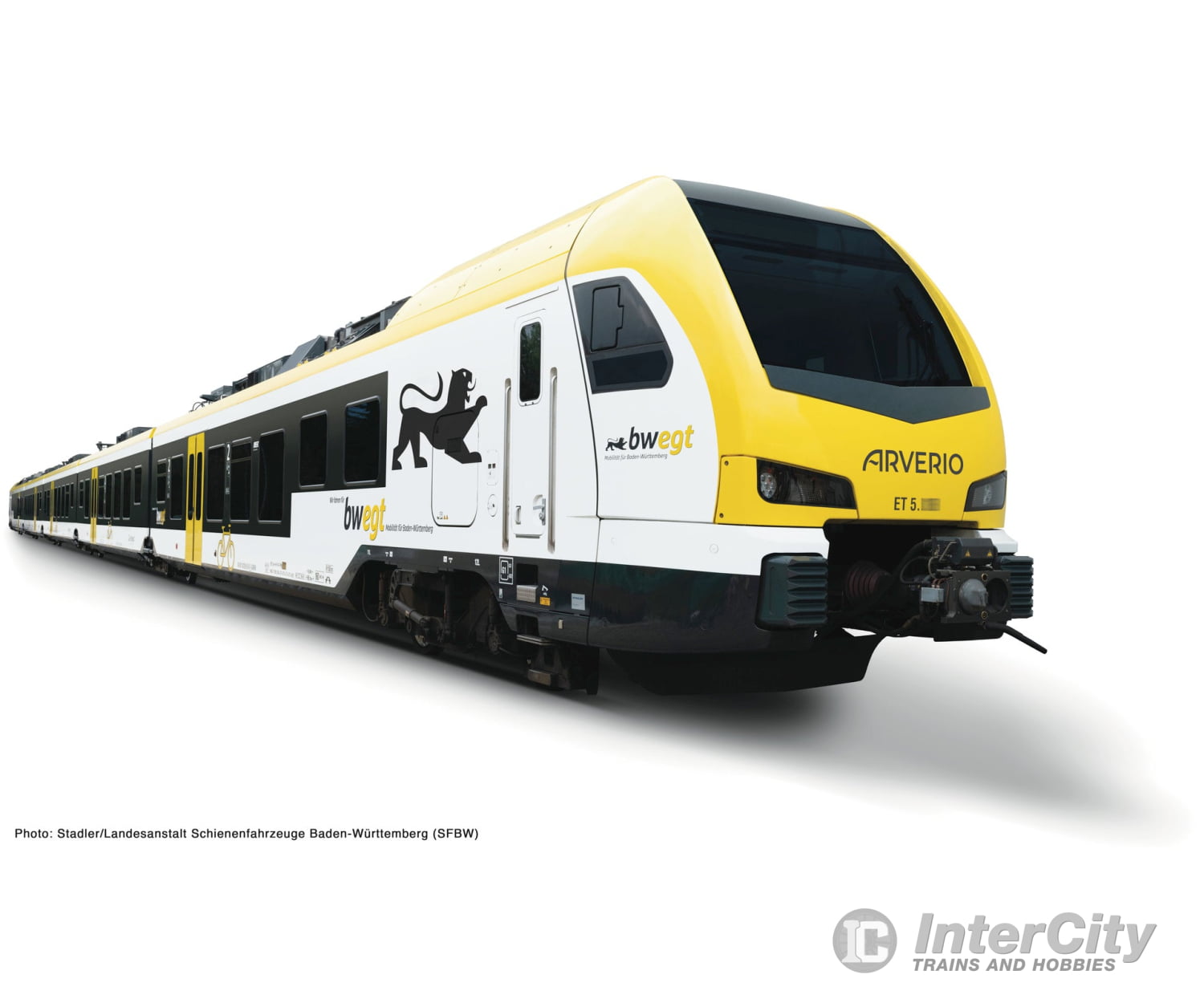 Roco 7720033 HO 5-piece set: Electrical multiple unit ’FLIRT 3’’ Arverio European Locomotives