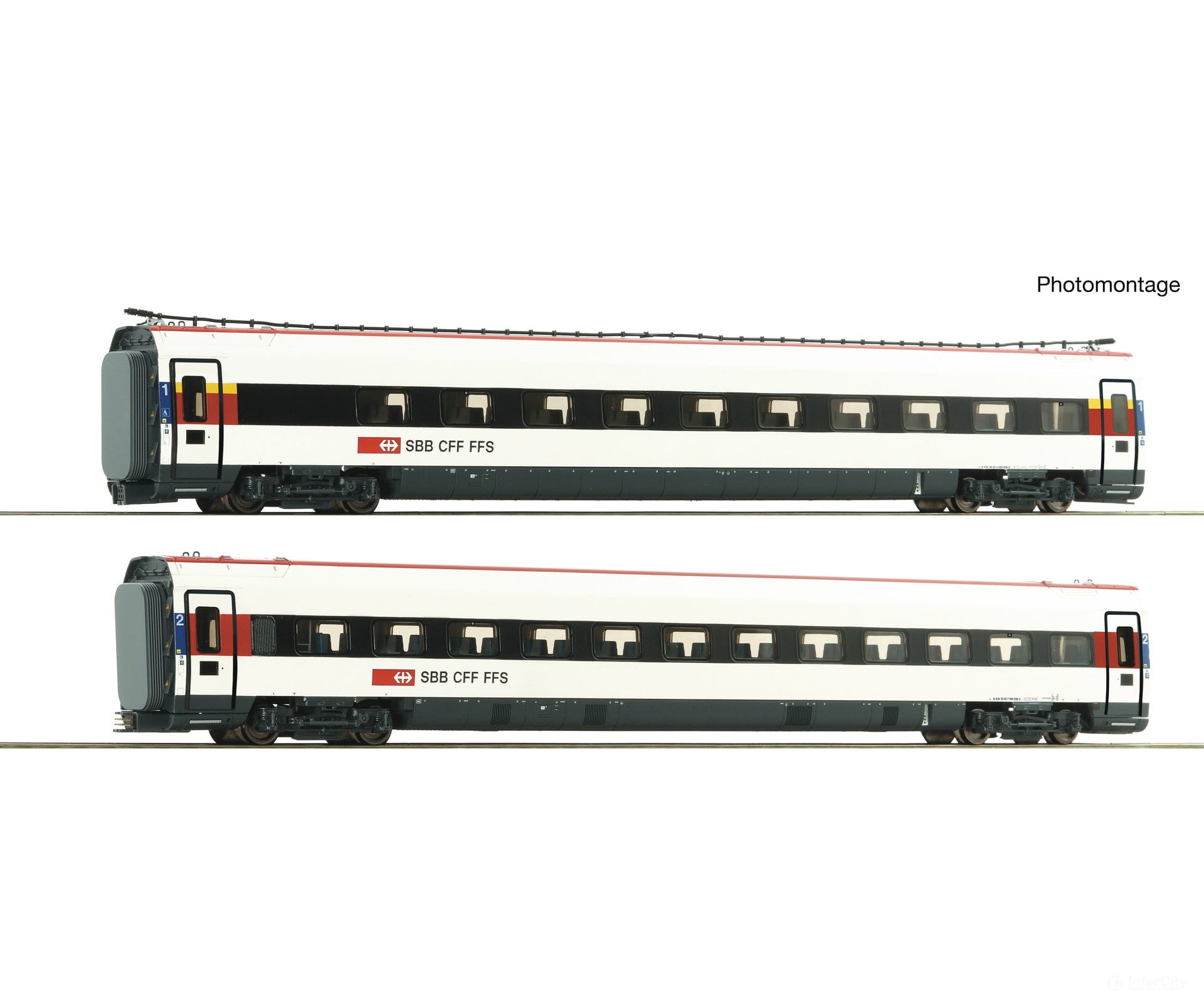 Roco 7720037 HO 2-piece set: Supplementary coaches ICN SBB European Locomotives