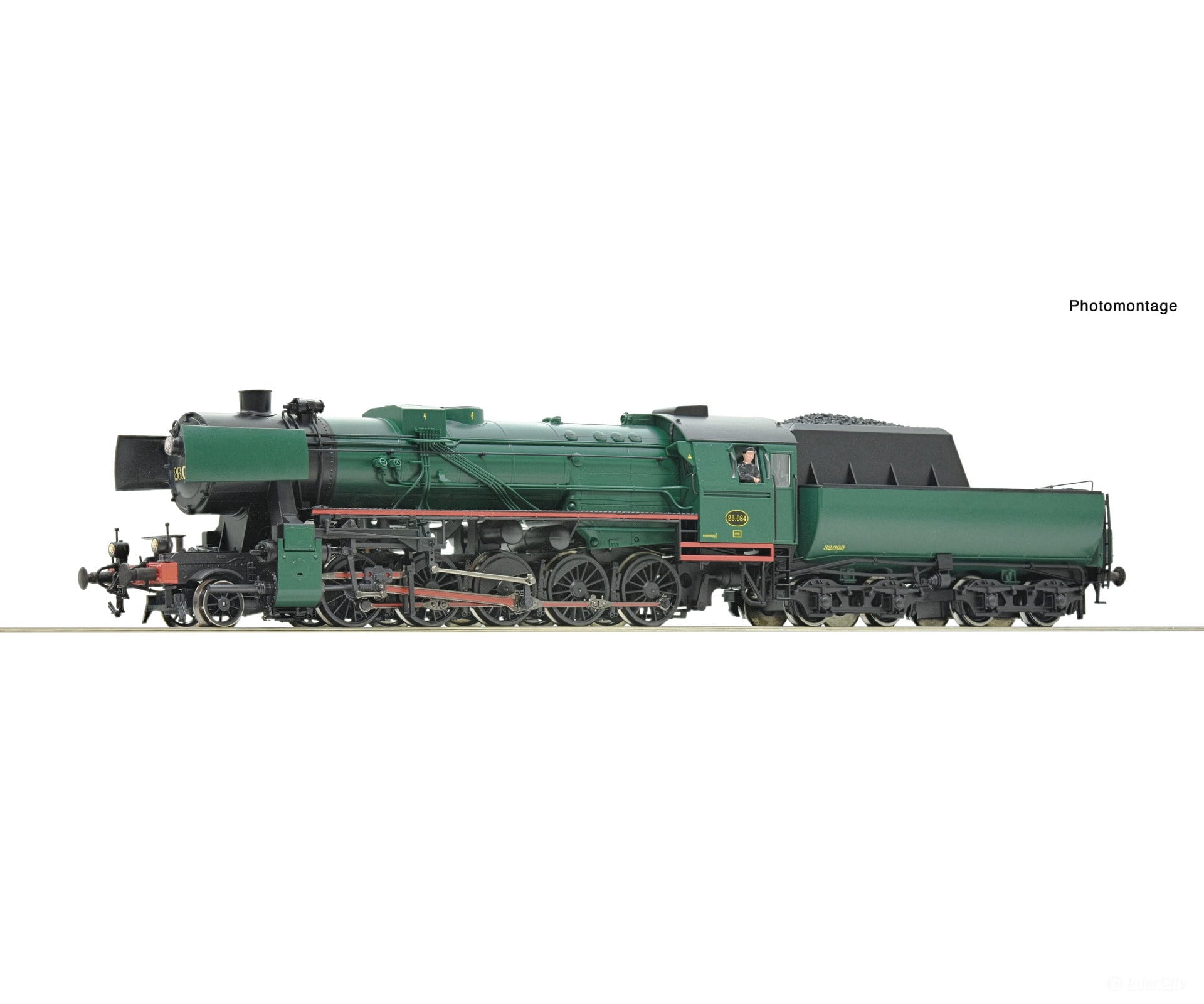 Roco 78044 Ho Steam Locomotive 26.084 Sncb Era 3 (Marklin Ac Sound) European Locomotives
