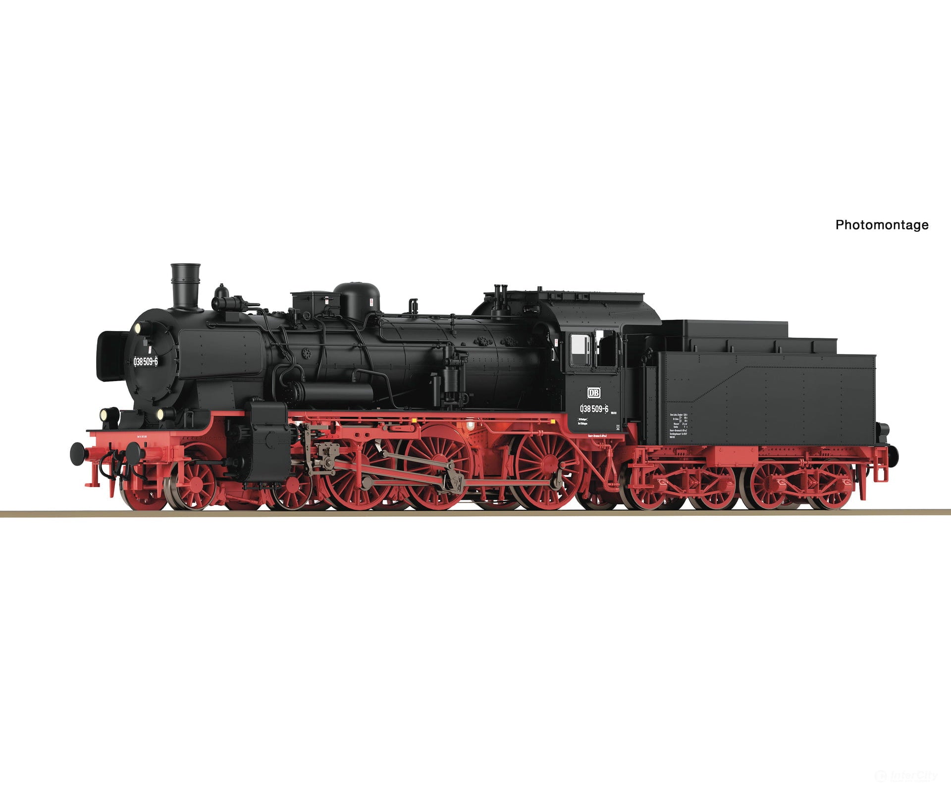 Roco 79380 Ho Steam Locomotive 038 509-6 Db Era 4 (Marklin Ac Sound) European Locomotives