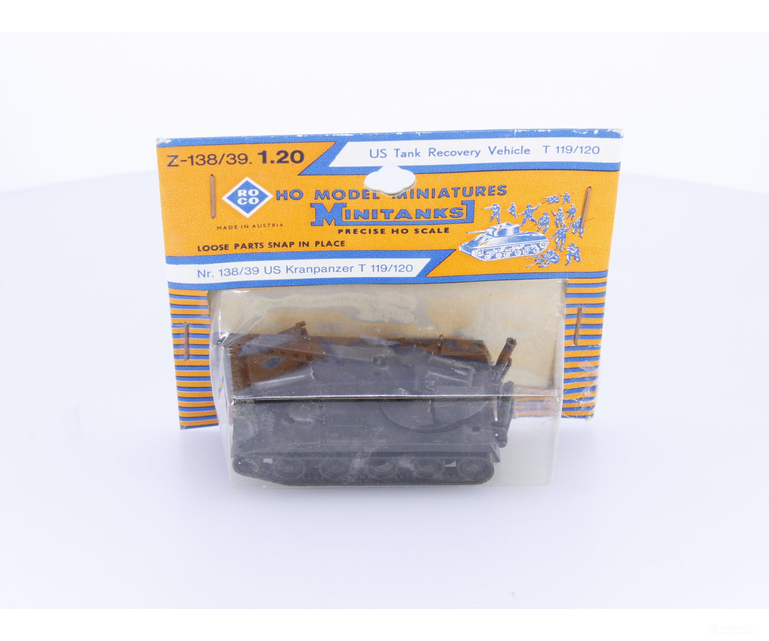 Roco Z-138/39 HO US Tank Recovery Vehicle T 119/120 (#1) - Analog Throttles & Power