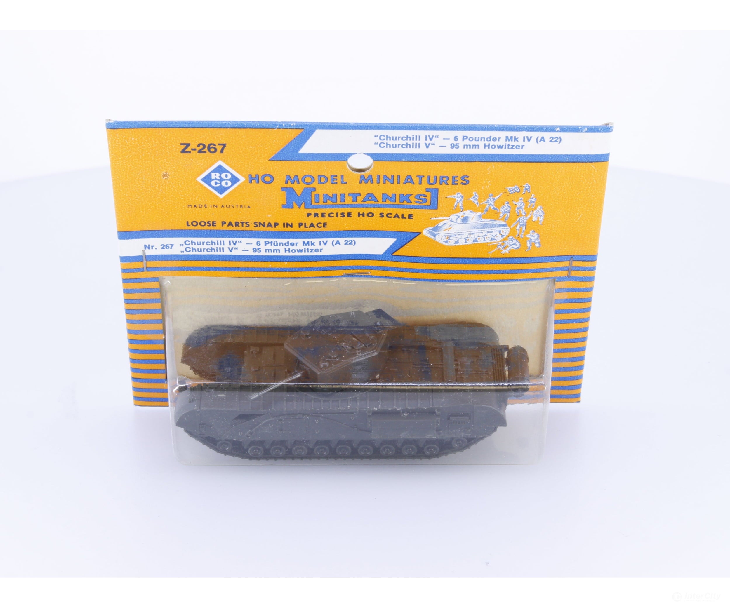 Roco Z-267 HO Churchill IV - 6 Pounder MK IV (A 22) & Churchill V - 95mm Howitzer (#4) - Cars & Trucks