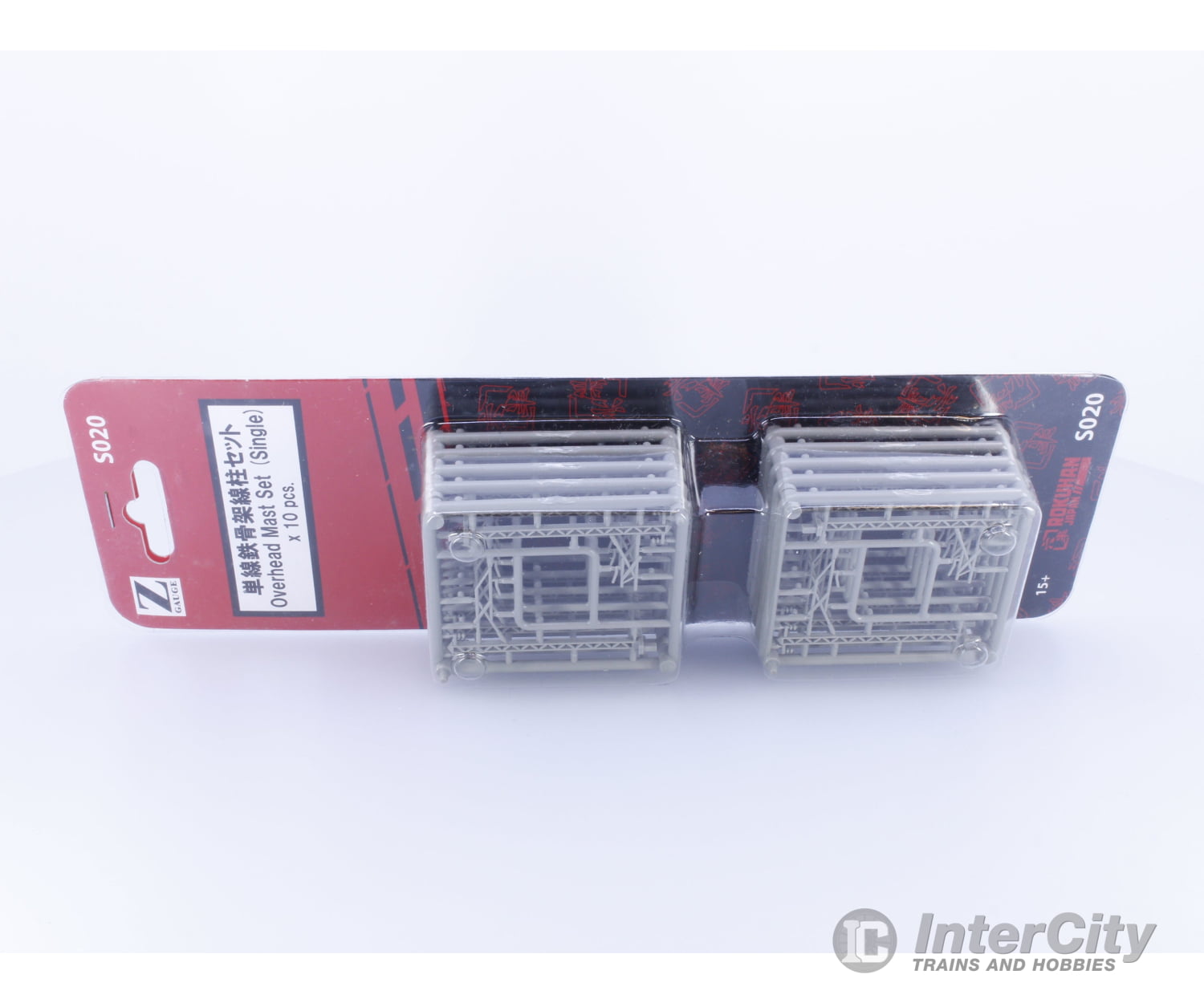 Rokuhan S020 Z Overhead Mast Set (Single) x 10 pcs (#1) Signals & Catenary