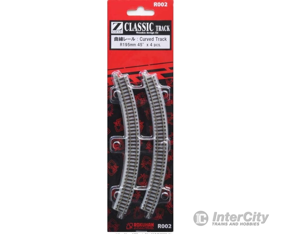 Rokuhan Z R002 Curved track R195 - 45 degree Track & Turnouts