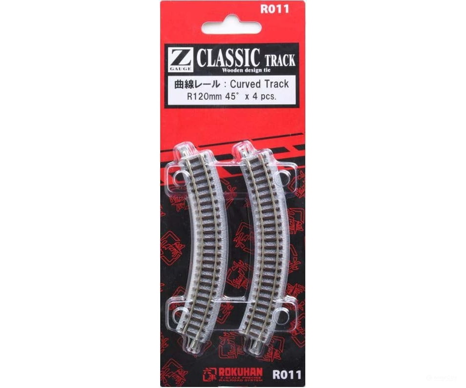Rokuhan Z R011 Curved track R120 45 degree Track & Turnouts