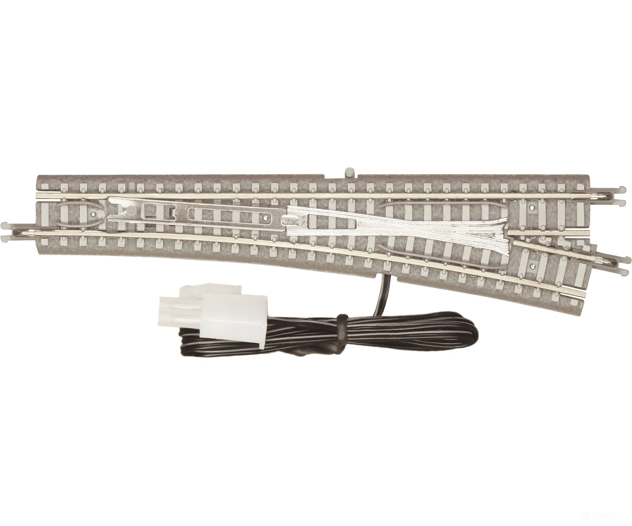 Rokuhan Z R056 Turnout 110mm right with 110mm cut straight track - concrete ties Track & Turnouts
