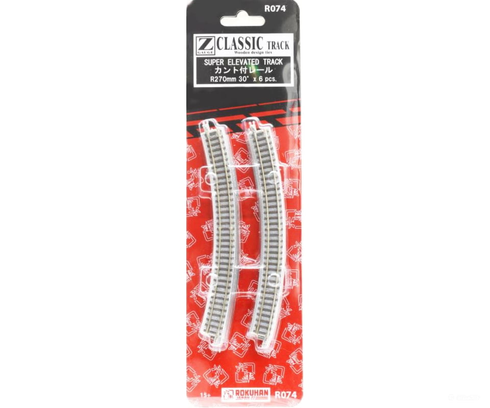 Rokuhan Z R074 Super elevated track R270 - 30 degree Track & Turnouts