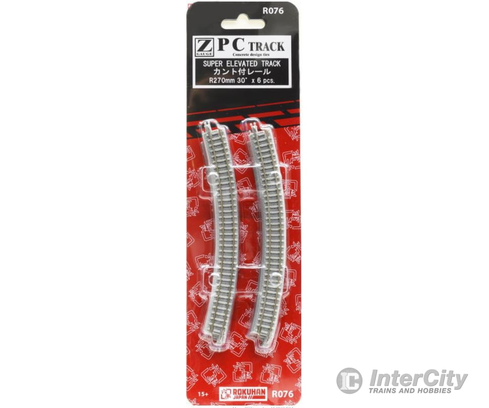 Rokuhan Z R076 Super elevated track R270 - 30 degree Track & Turnouts