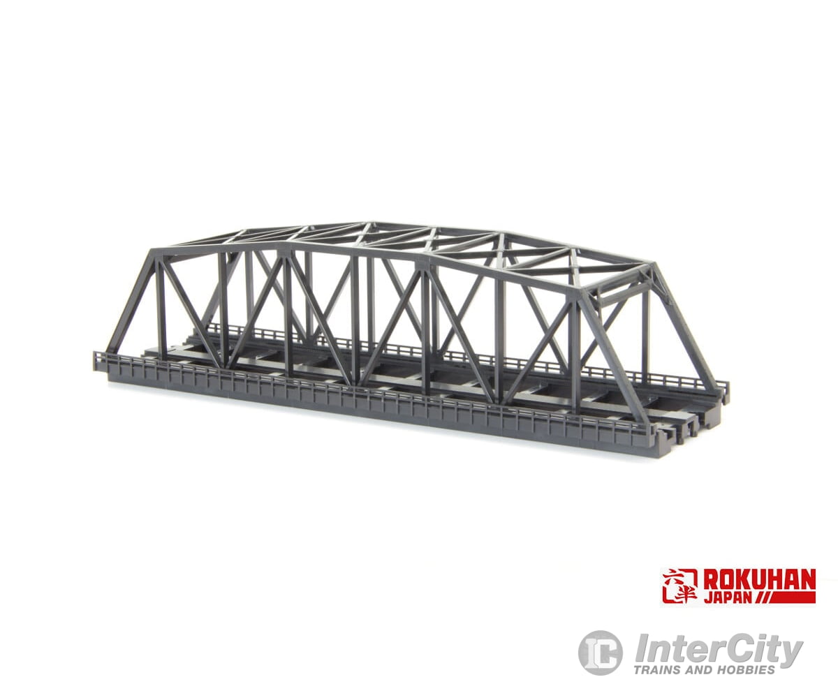 Rokuhan Z R094 Black double track iron bridge 220mm Tunnels & Bridges