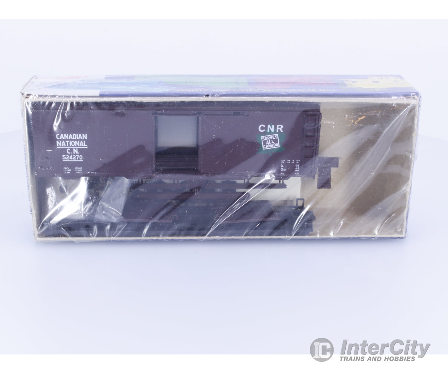 Roundhouse 1049 HO 40’ Boxcar Kit #4 Canadian National (CN) 524270 Freight Cars