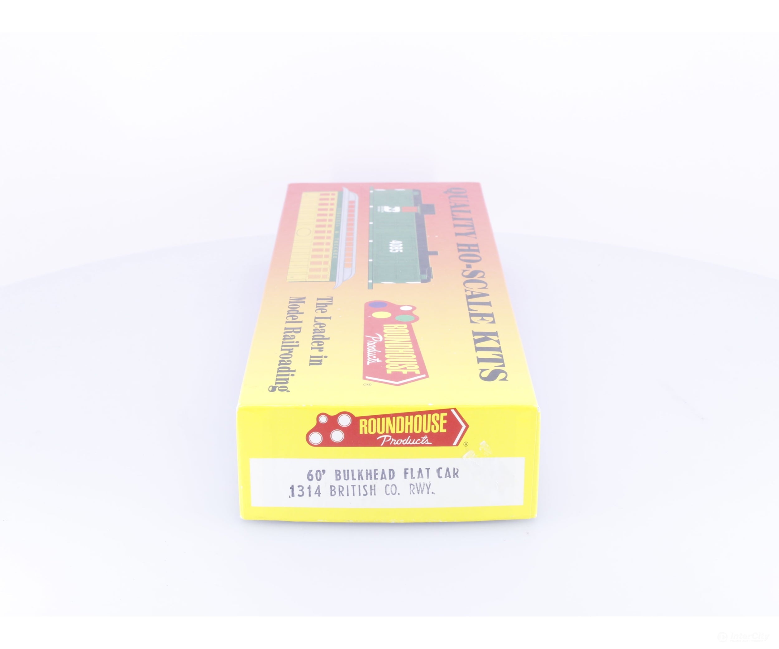 Roundhouse 1314 HO 60β Bulkhead Flat Car #2 BC Rail (BCOL) 869378 - Freight Cars