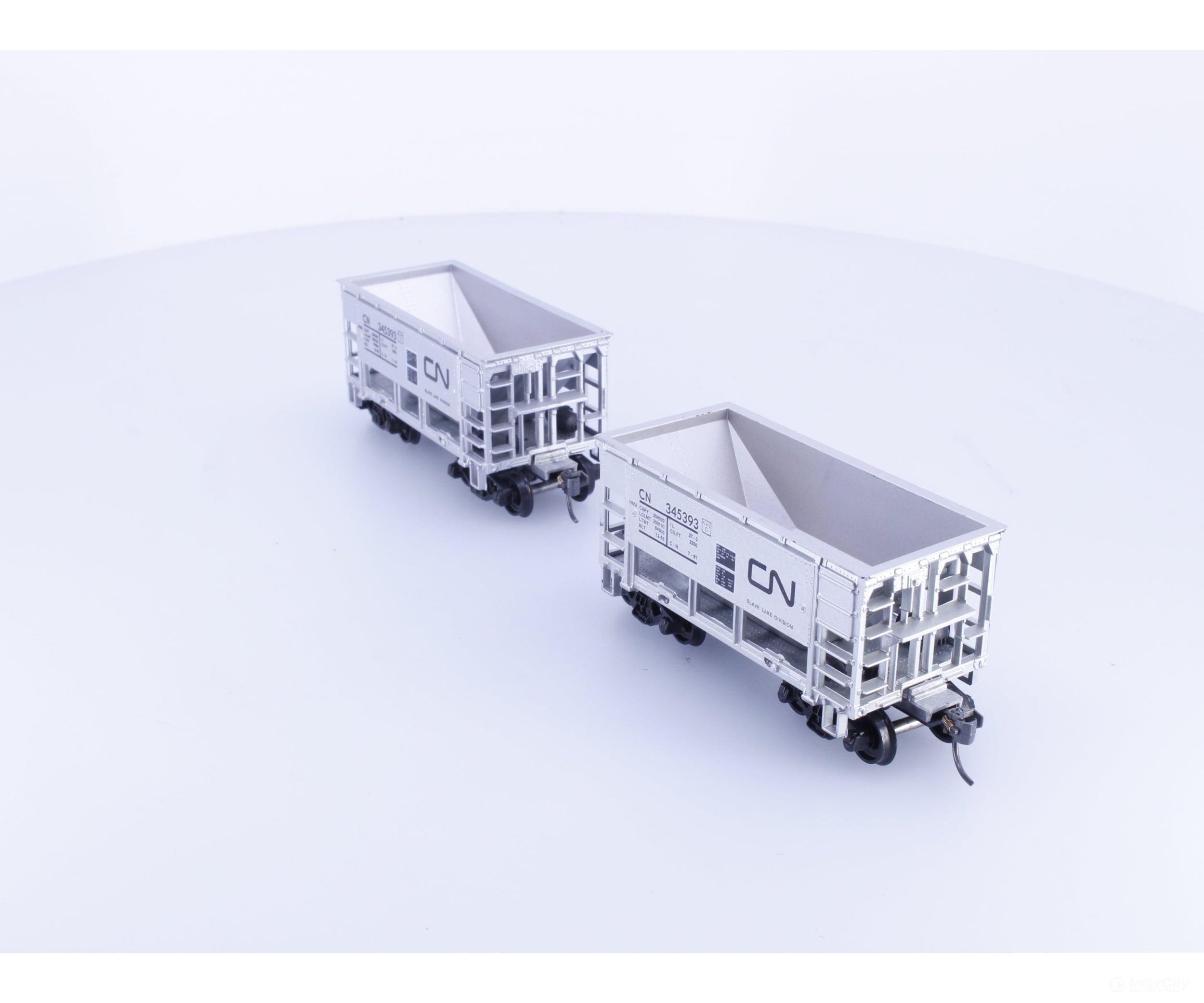 Roundhouse 1407 HO 2x 26’ Ore Cars #2 Canadian National (CN) 345393 - Freight Cars