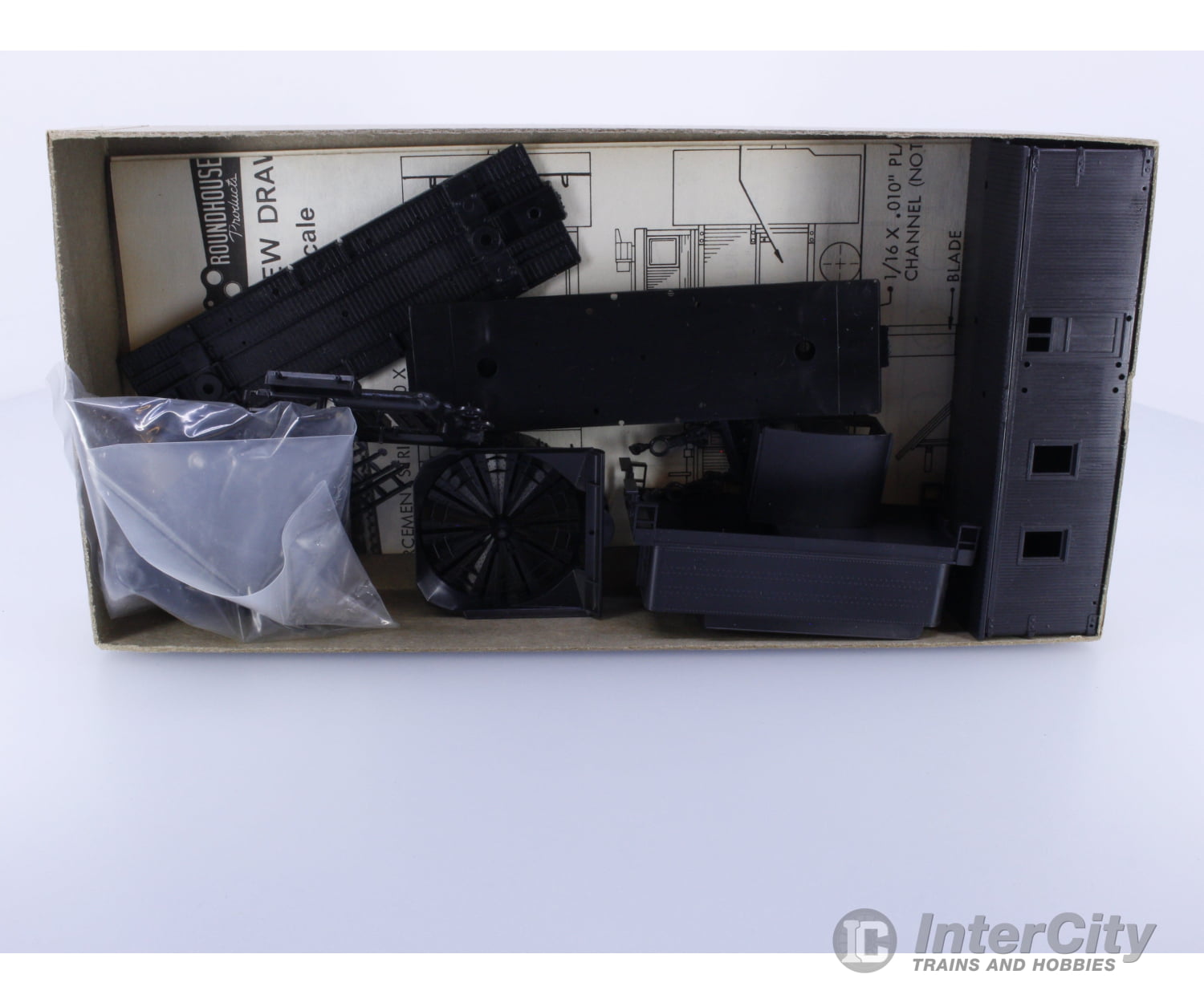 Roundhouse 1515 HO Rotary Snow Plow and Tender Kit Freight Cars