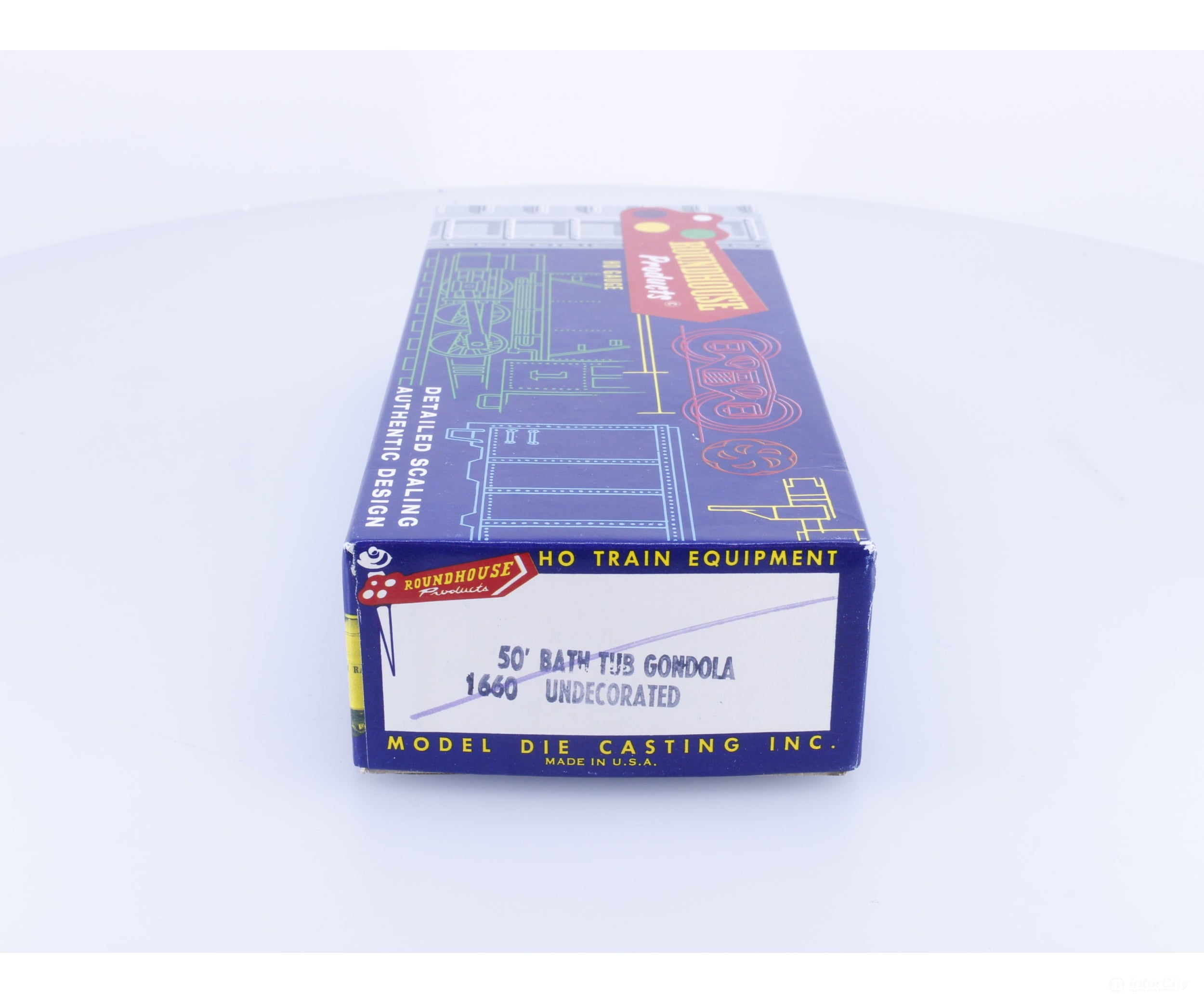 Roundhouse 1660 HO 50’ Bathtub Gondola #10 Undecorated - Freight Cars