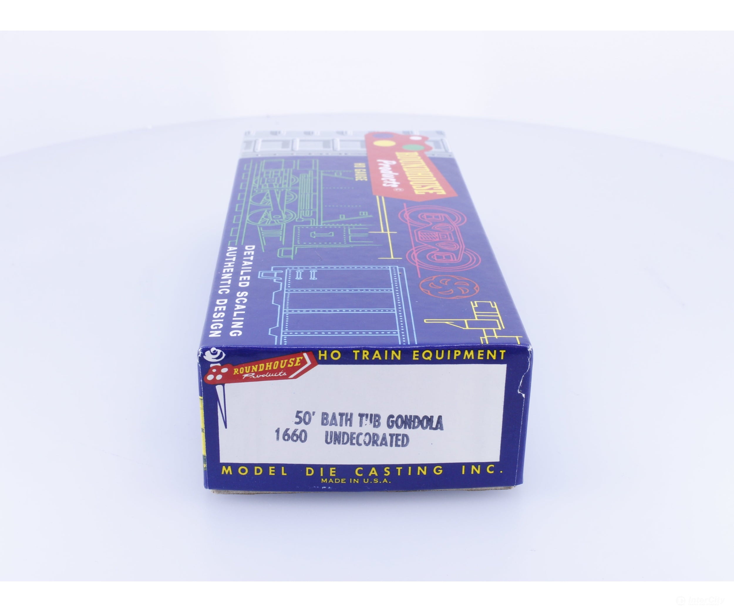 Roundhouse 1660 HO 50’ Bathtub Gondola #4 Undecorated - Freight Cars