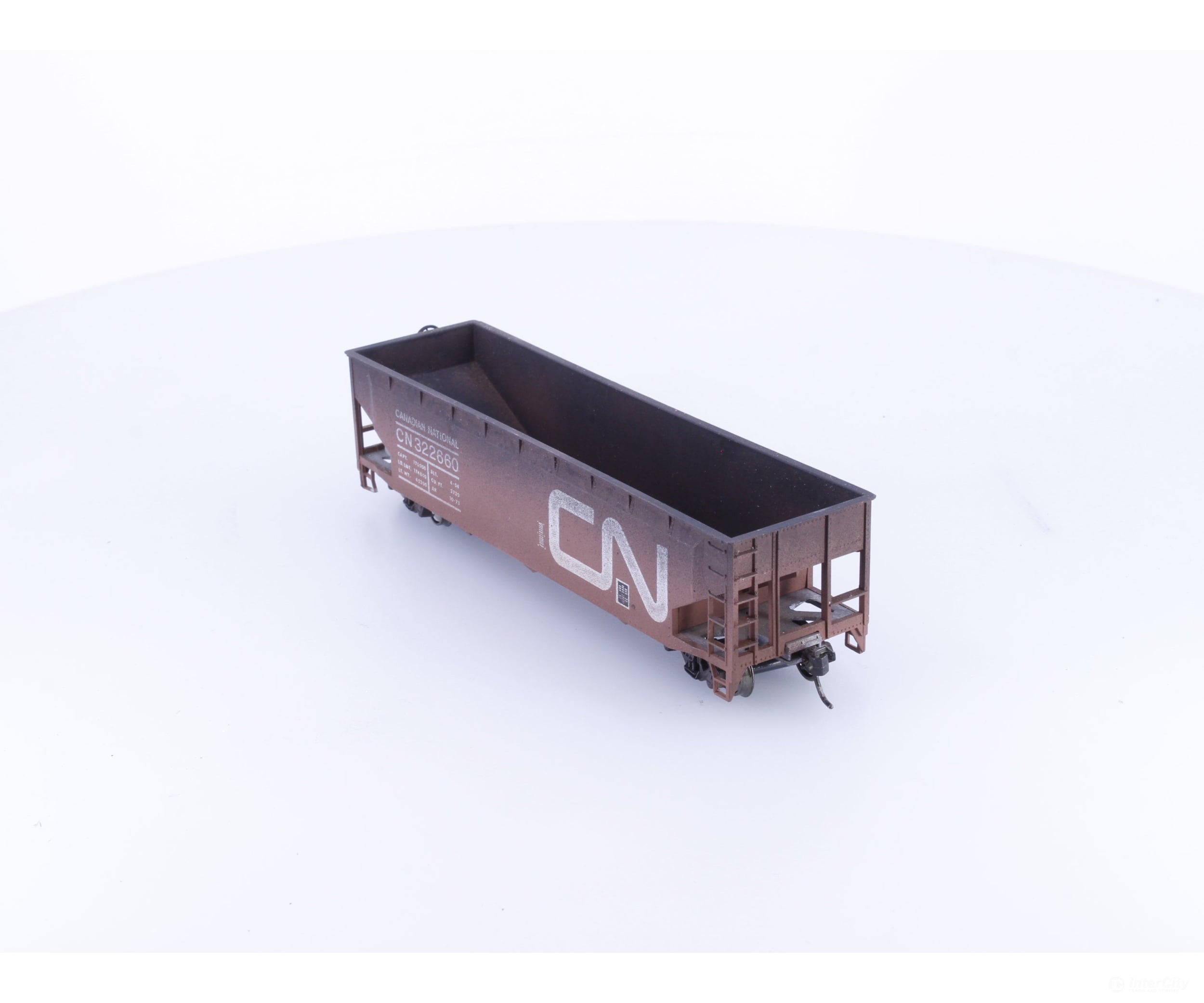 Roundhouse 1665 HO 40’ 3 Bay Gondola Weathered Canadian National (CN) 322660 - Freight Cars
