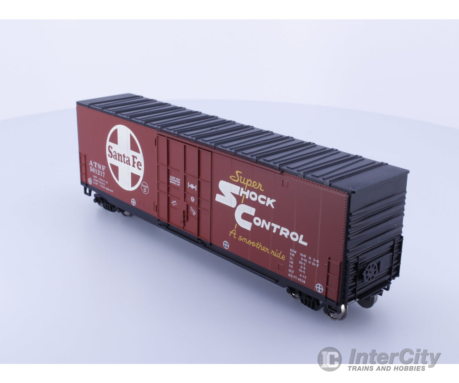 Roundhouse 1765 HO 50’ Single Door High Cube Atchison Topeka and Santa Fe (ATSF) 501217 Freight Cars