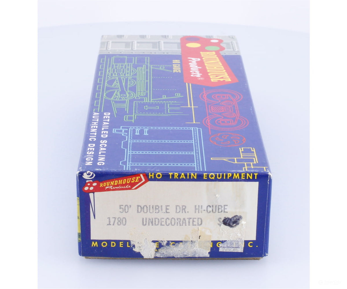Roundhouse 1780 HO 50’ Hi-Cube DPD Box Car Kit Undecorated - Freight Cars
