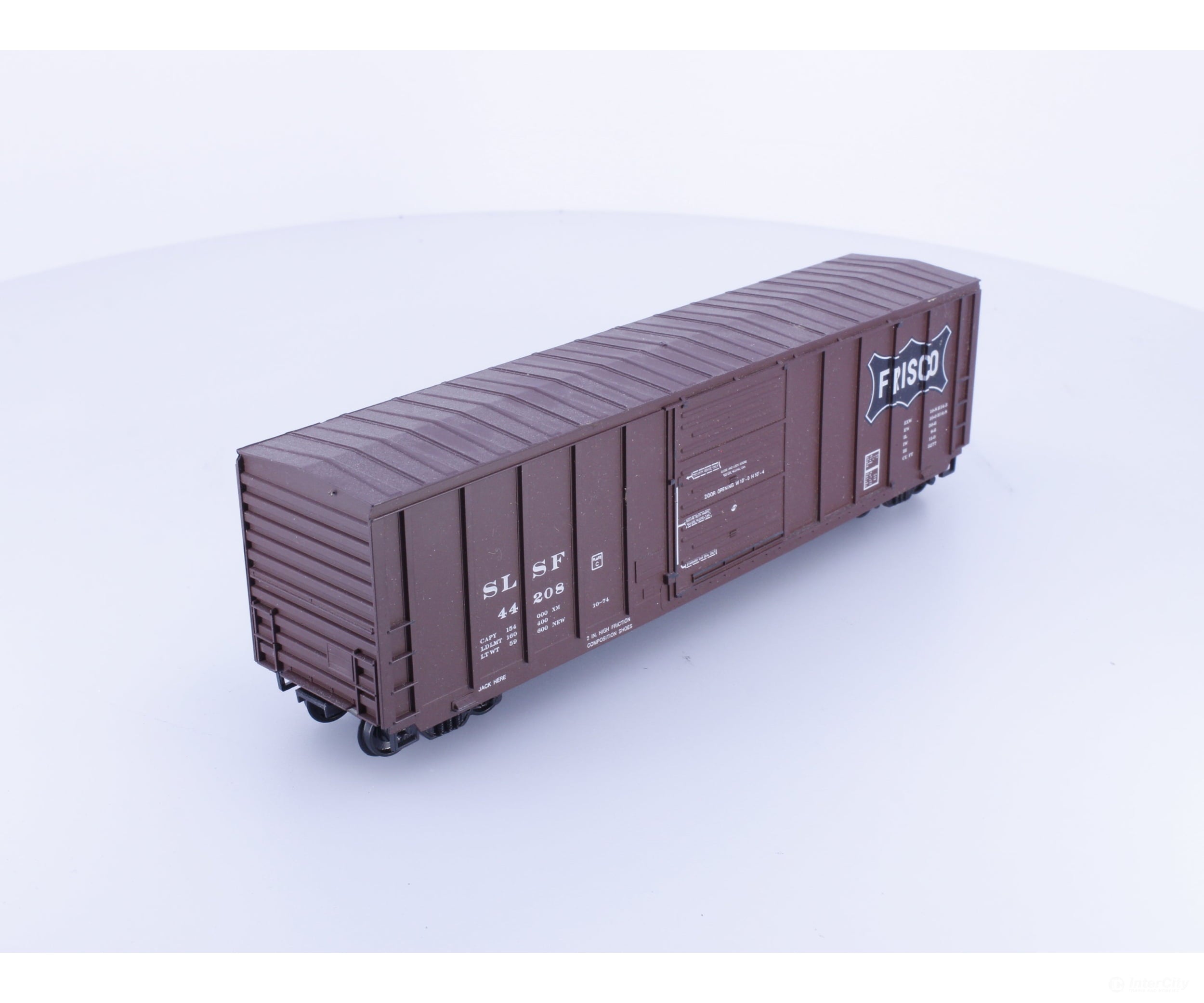 Roundhouse 1901 HO 50’ PS Rib Side Boxcar St Louis San Fransisco (SLSW) 44208 - Freight Cars