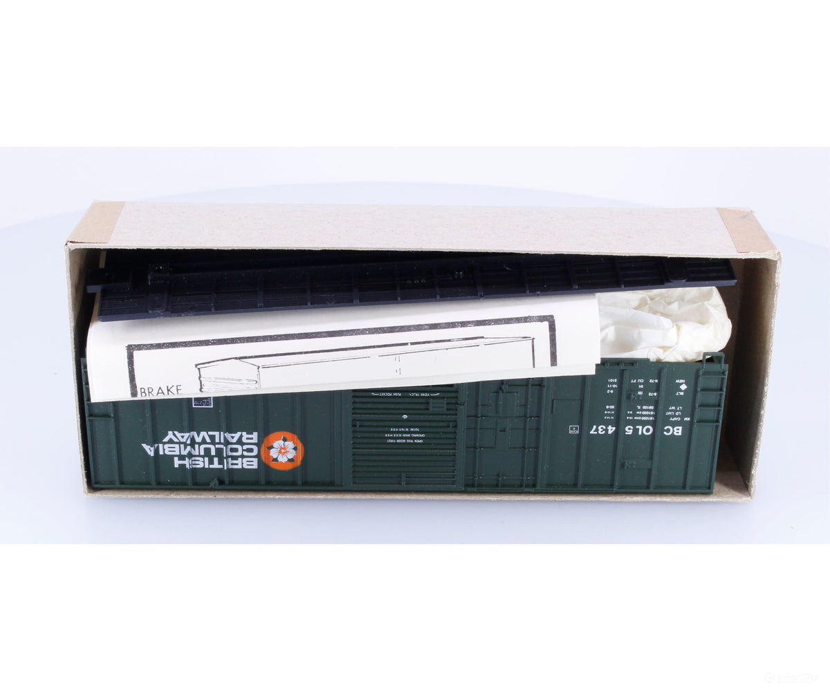 Roundhouse 1936 HO 50’ Combo Door Box Car Kit #2 British Columbia Railway (BCOL) 5437 - Freight Cars