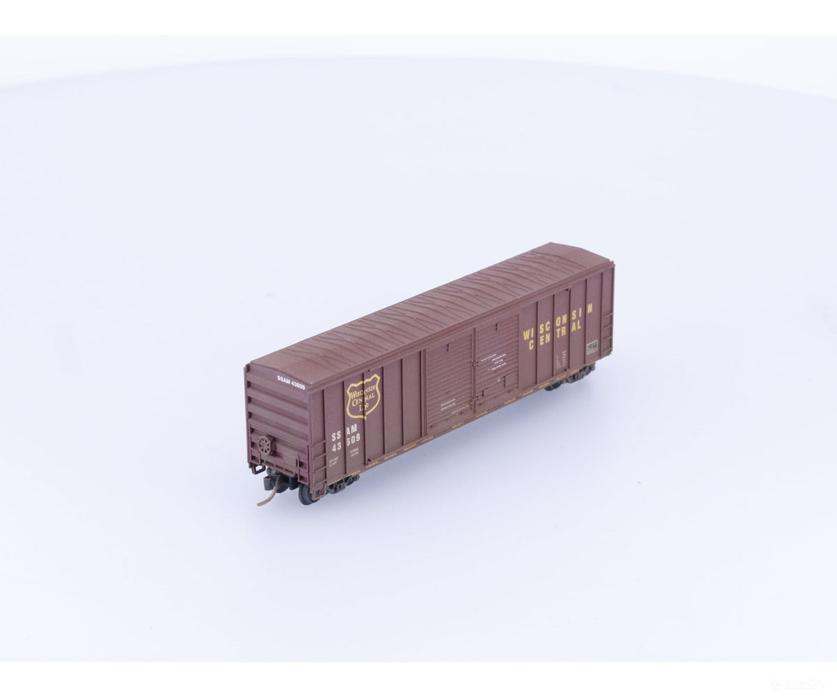 Roundhouse 82801 N 50’ FMC Double Door Box Car Wisconsin Central (WC) 43609 - Freight Cars